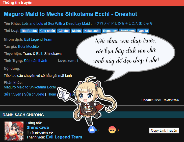 Đọc truyện hentai Maguro Maid to Mecha Shikotama Ecchi - Oneshot