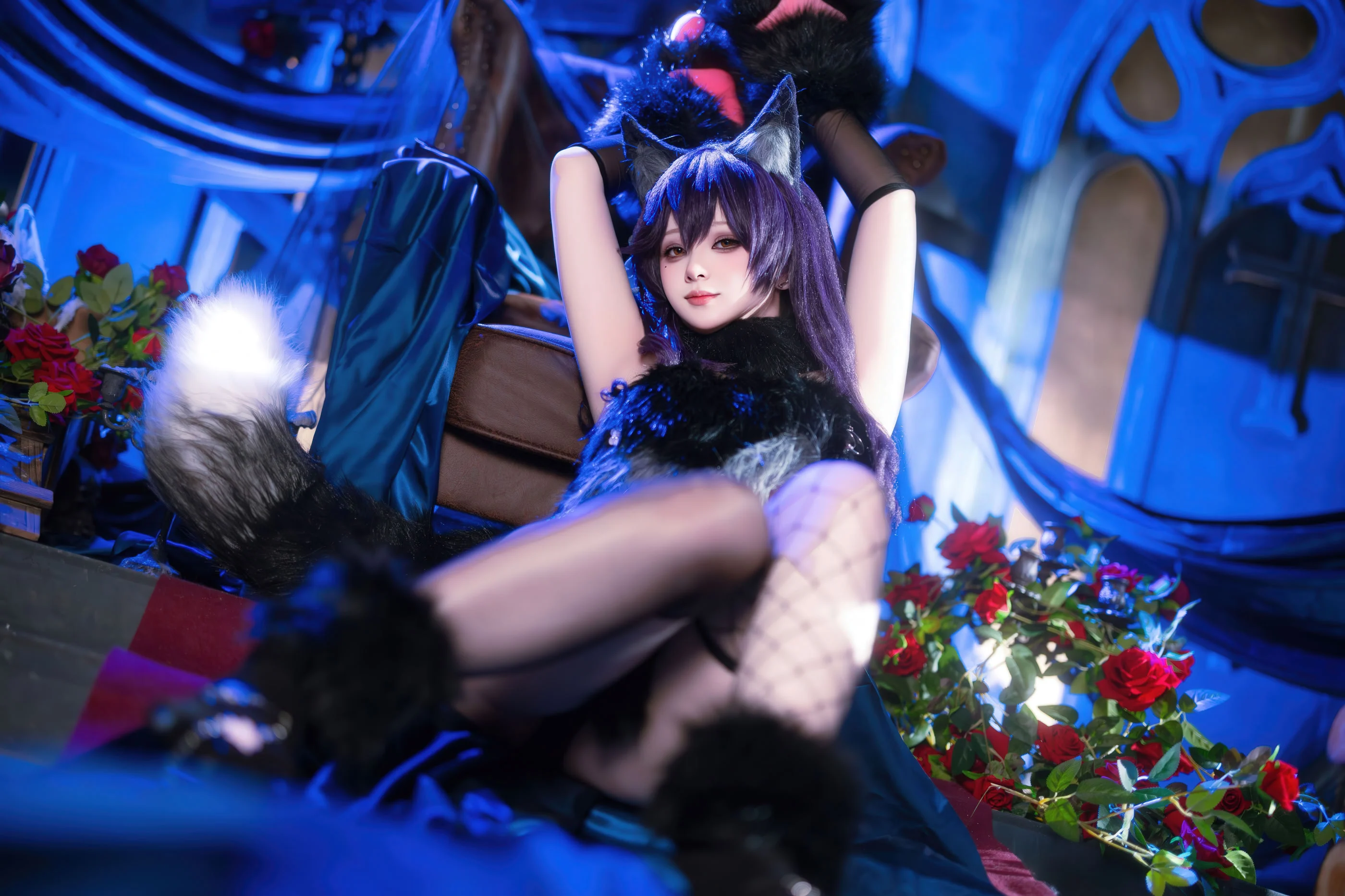 Đọc truyện hentai Tuyển tập Albums siêu phẩm Cosplay - Chap 1344 - Yukako - Azur Lane Atago Werewolf