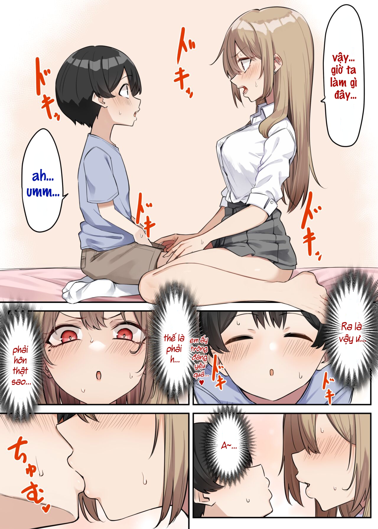 Đọc truyện hentai Saki-chan cùng cậu em trai shota - Chap 5