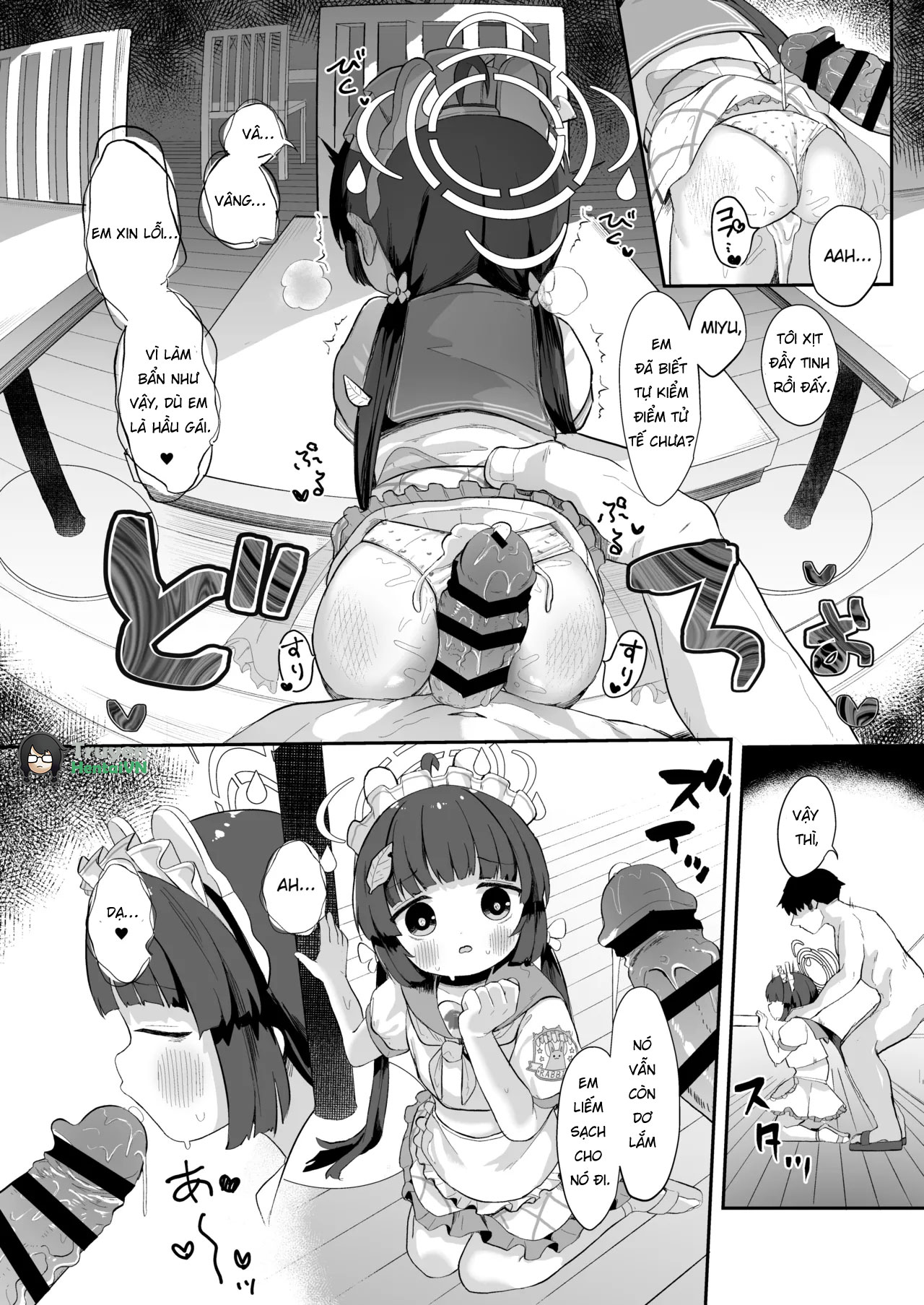 Đọc truyện hentai O o Furu Usagi ni Kashizukaseru (Blue Archive) - Oneshot