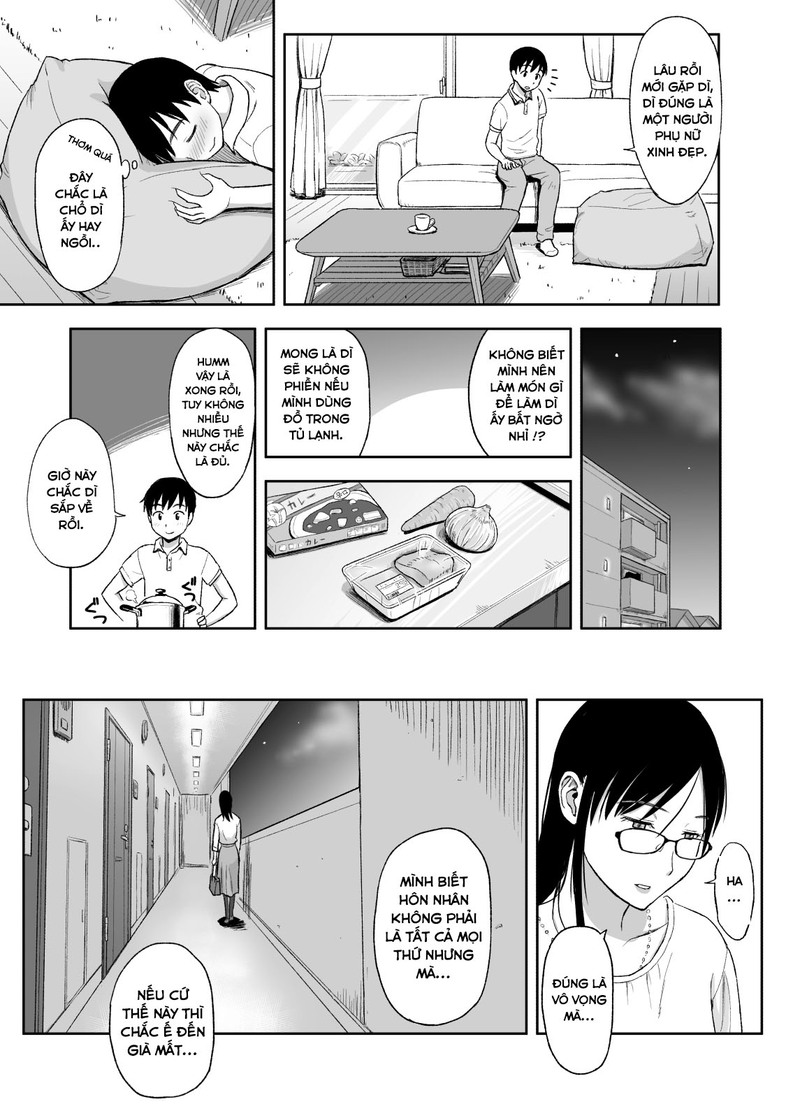 Đọc truyện hentai Konkatsu ni Hagemu Oba wa Oi ni Motomerarete Choppiri Ureshii. - Oneshot