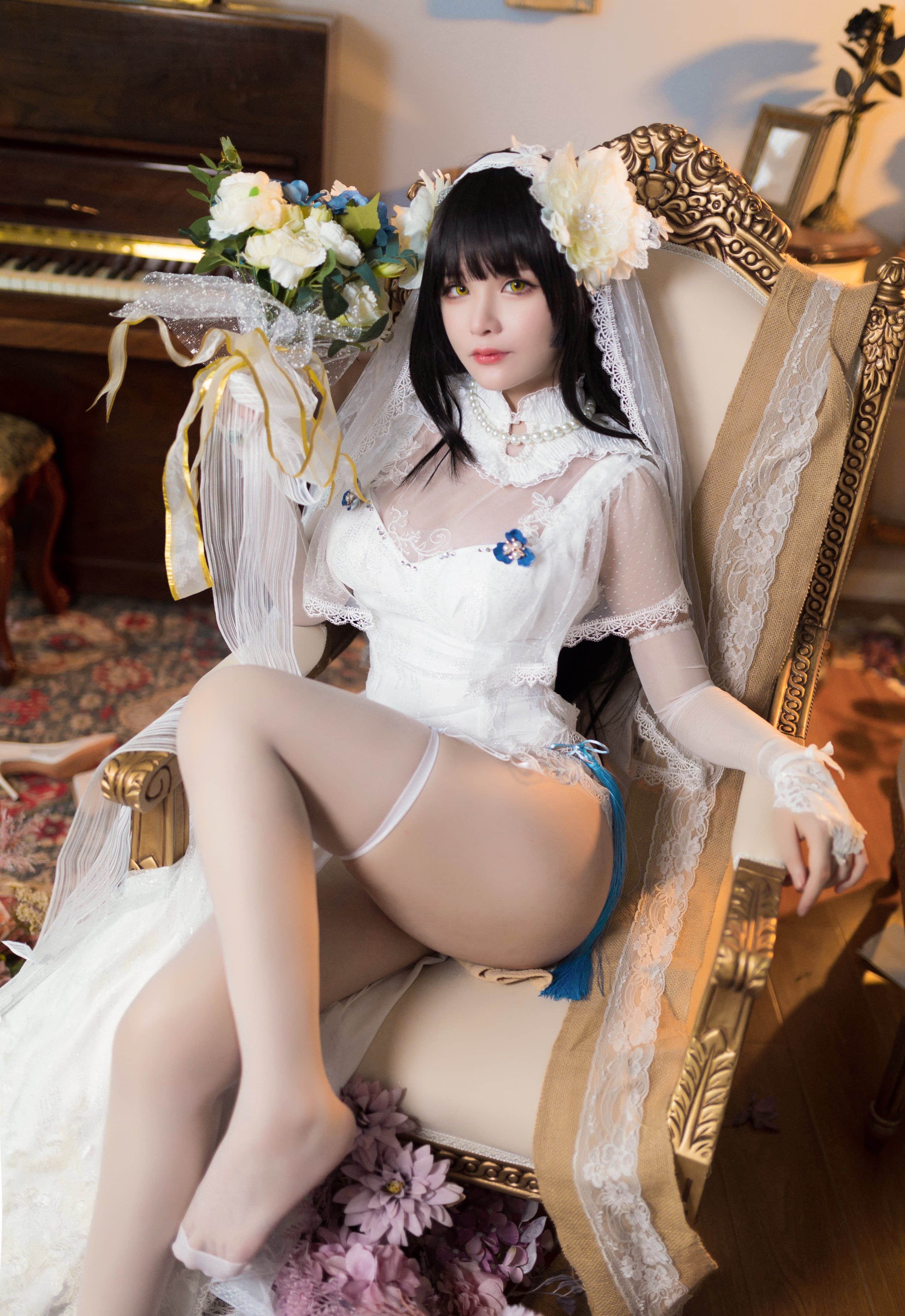 Đọc truyện hentai Tuyển tập Albums siêu phẩm Cosplay - Chap 827 - Qianyu - Yan Newlywed Sexy Bride