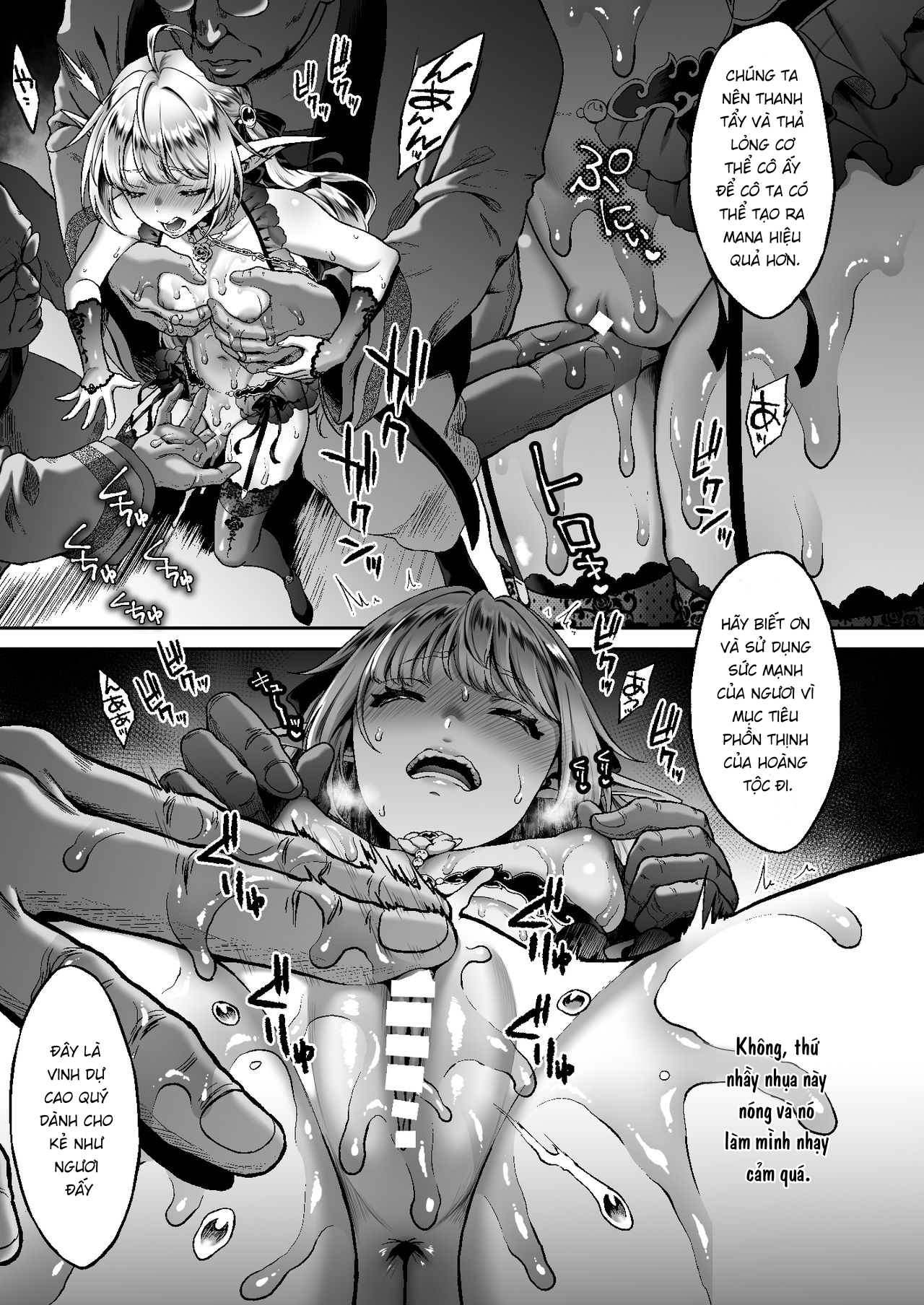 Đọc truyện hentai Nàng Elf bán Hoa dưới ánh hoàng hôn - Chap 6