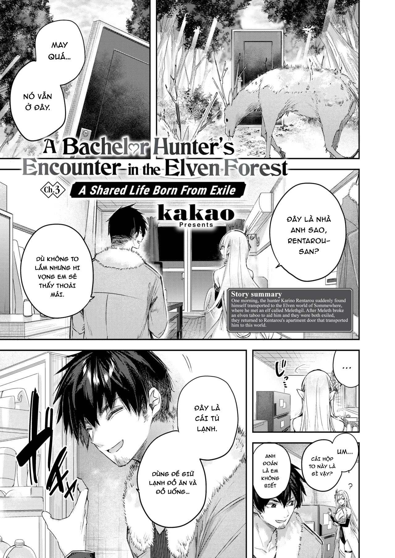 Đọc truyện hentai Anh chàng thợ săn và cô yêu tinh may mắn - Chap 3