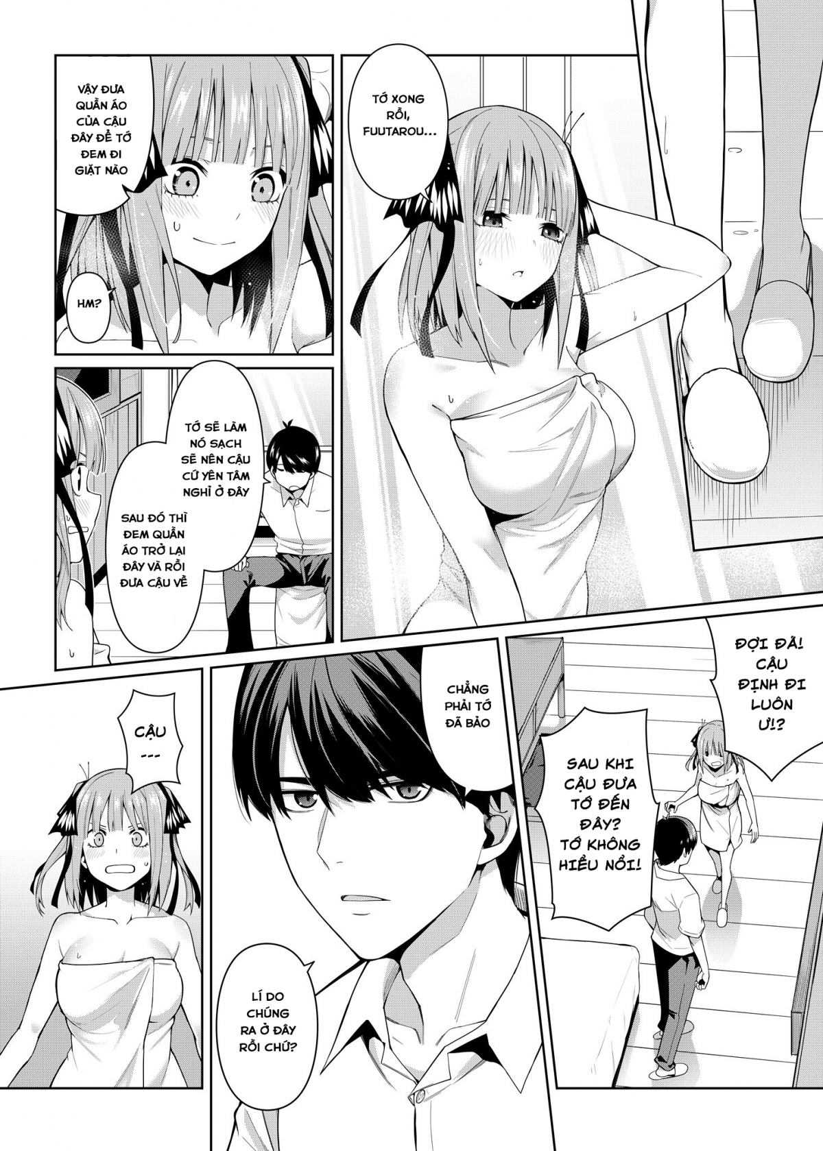 Đọc truyện hentai Nibun no Yuudou (Gotoubun no Hanayome) - Oneshot