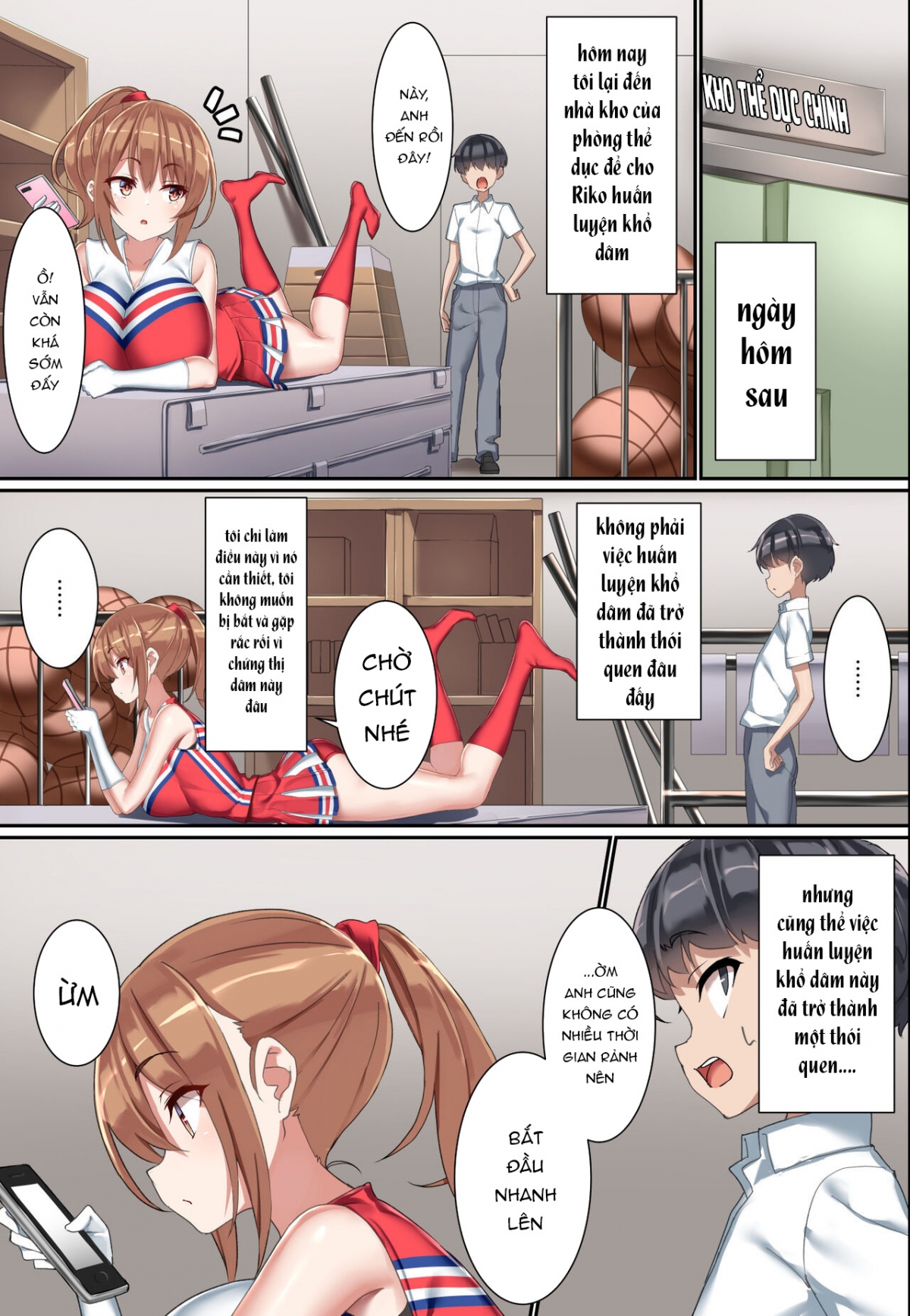 Đọc truyện hentai Kouhai Do-S Cheerleader ni Do-M Choukyou Sareta Otoko no Hanashi. - Chap 1