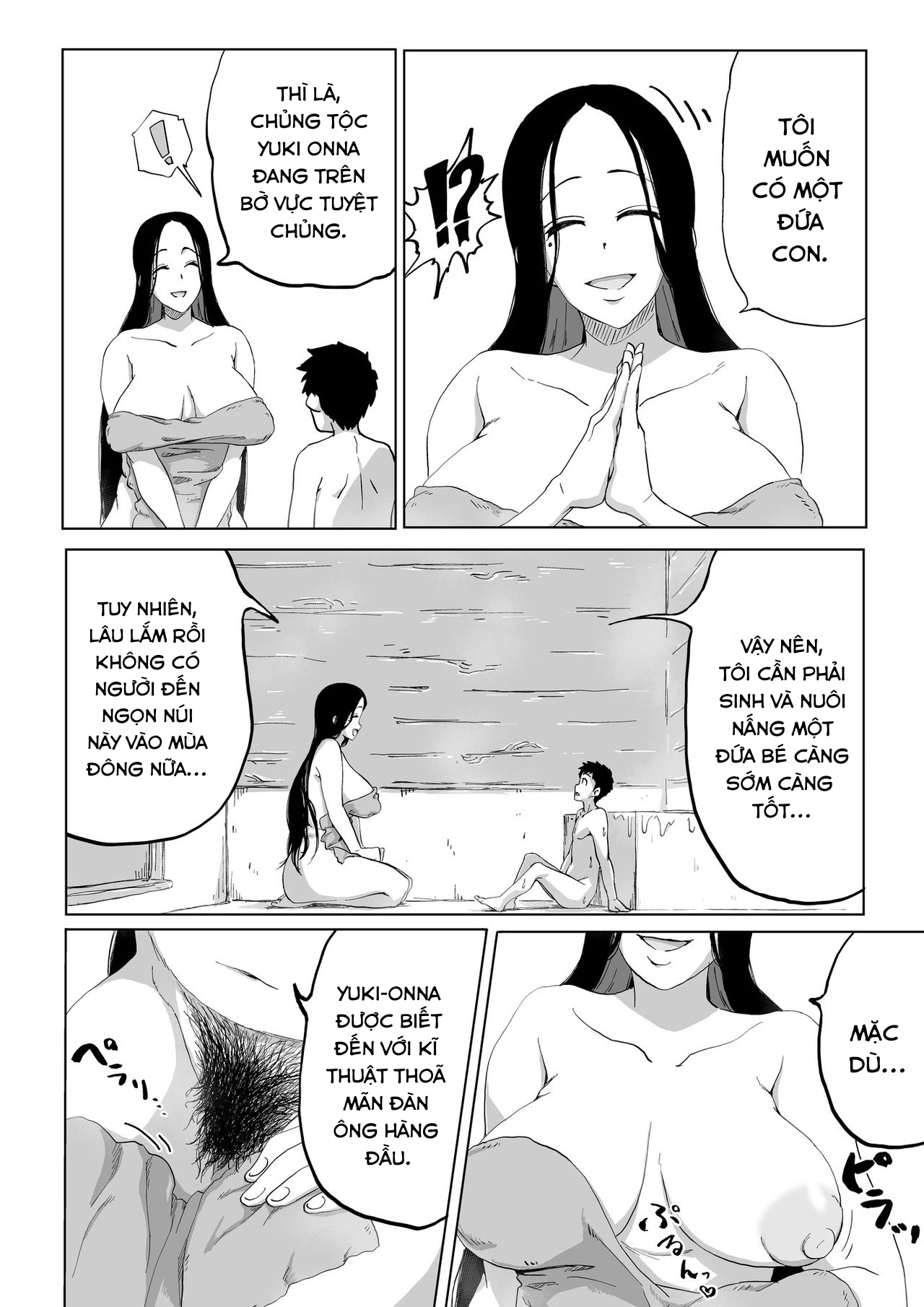 Đọc truyện hentai Zetsumetsu Sunzen Yukionna - Oneshot