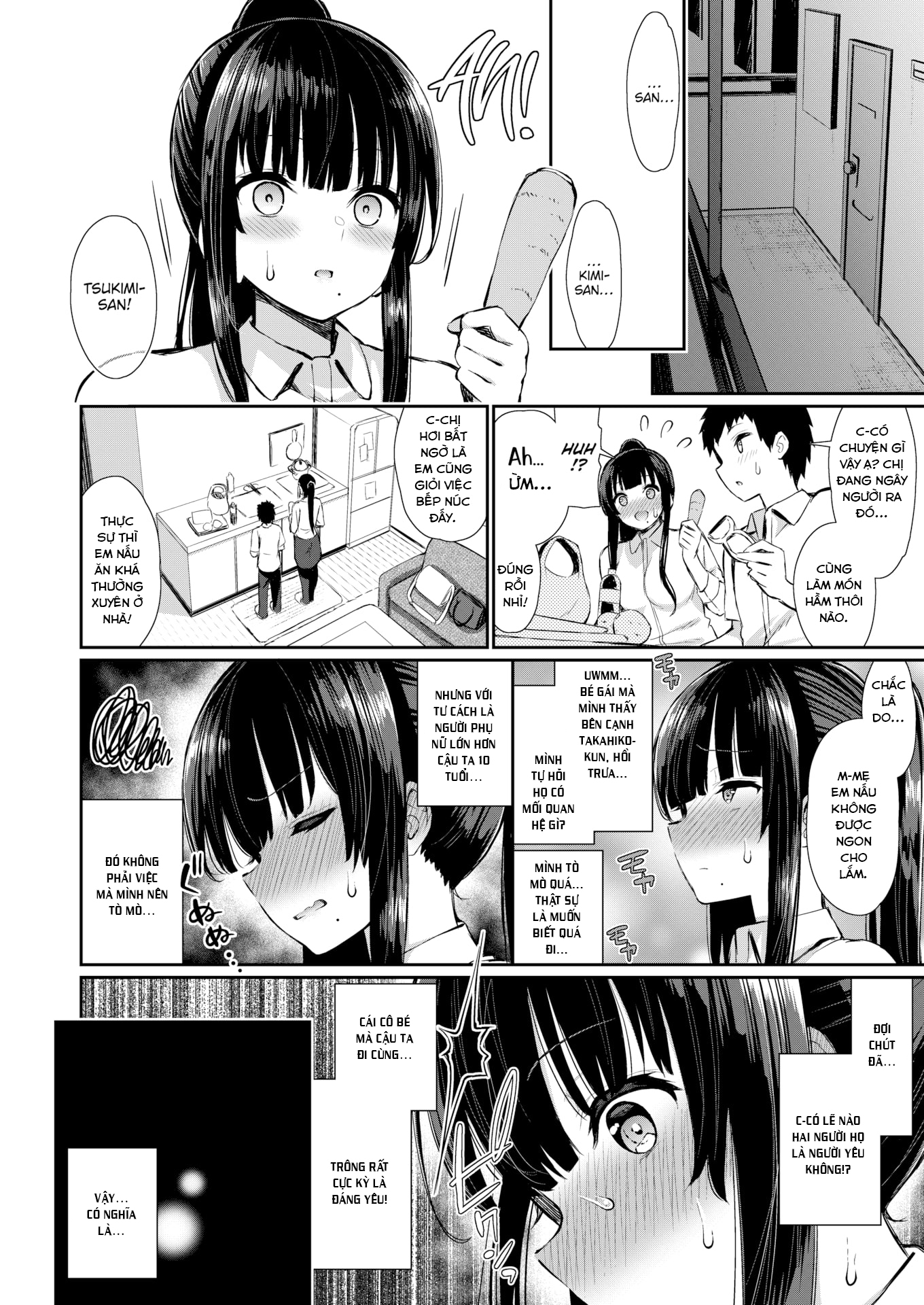 Đọc truyện hentai The Stocking Lady Next Door - Chap 2 ~ The Stocking Lady Next Door Feeling Agitated