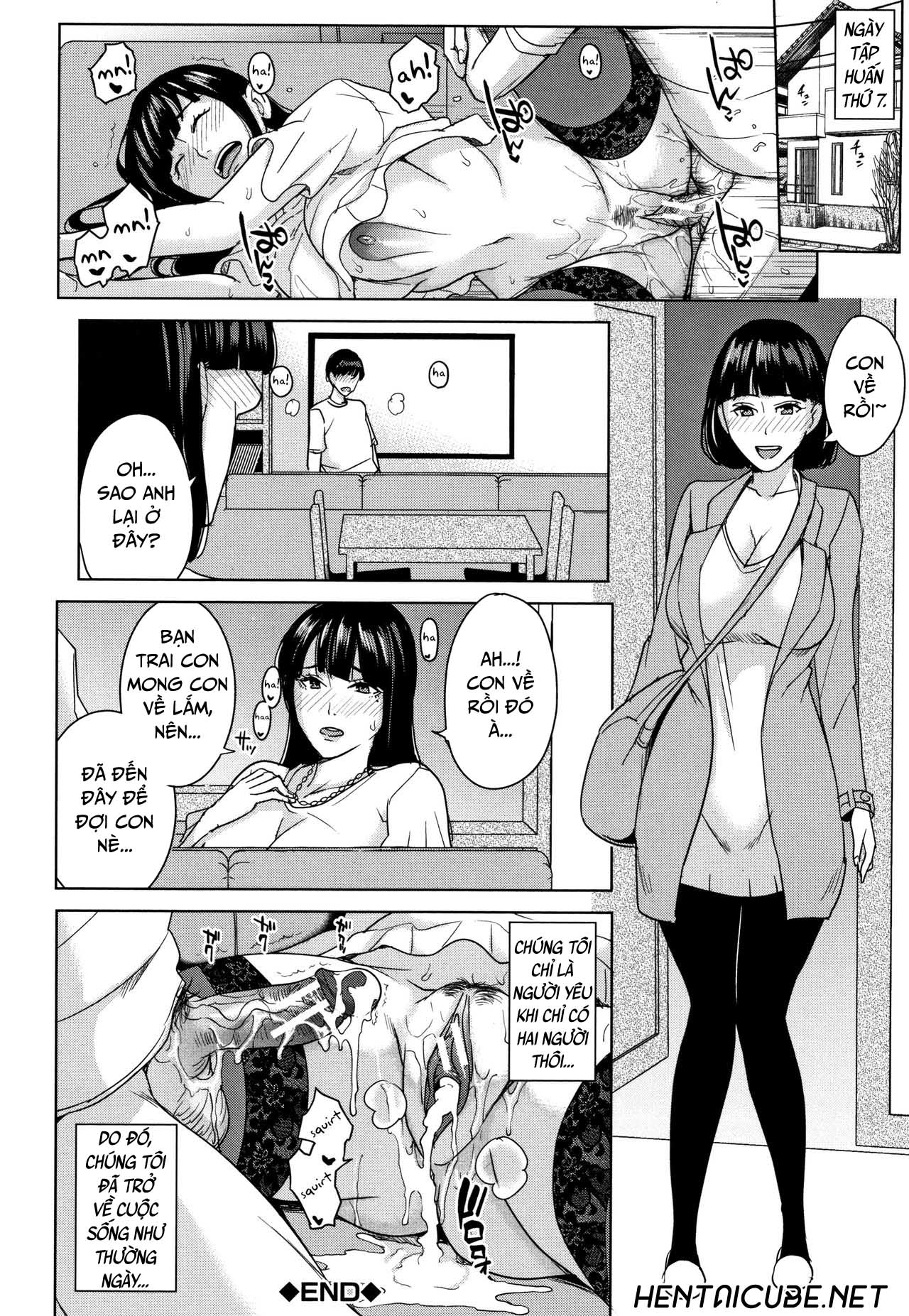 Đọc truyện hentai Kanojo no Mama to Deaikei de - Chap 5