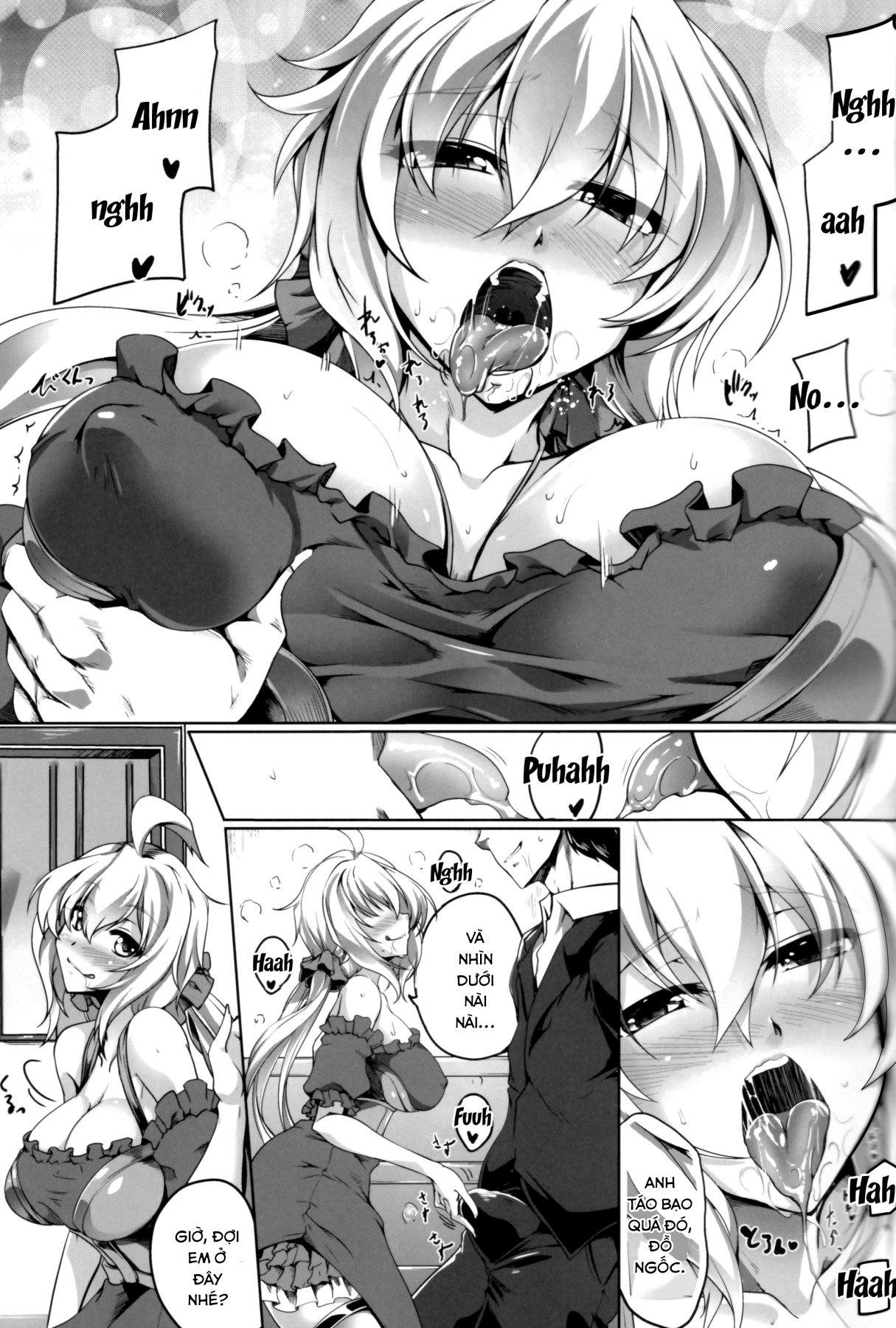 Đọc truyện hentai Bunny na Chris-chan no Bukkake Milk Party (Senki Zesshou Symphogear) - Oneshot