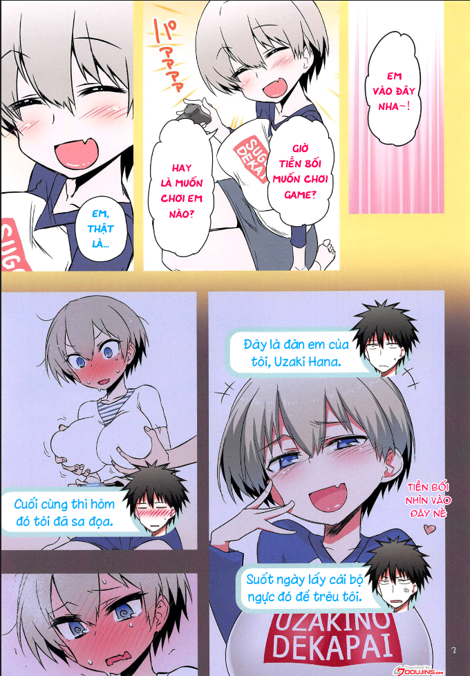 Đọc truyện hentai Uzaki-chan wa H Shitai! - Chap 1 : Thịt đàn em .