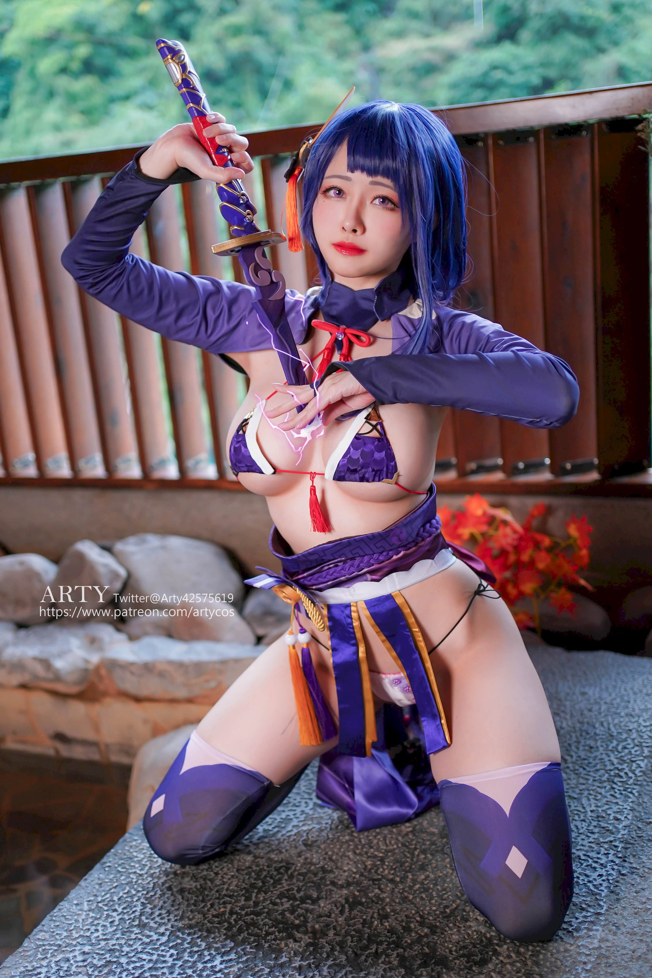 Đọc truyện hentai Tuyển tập Albums siêu phẩm Cosplay - Chap 668 - Arty Huang - Genshin Raiden Shogun