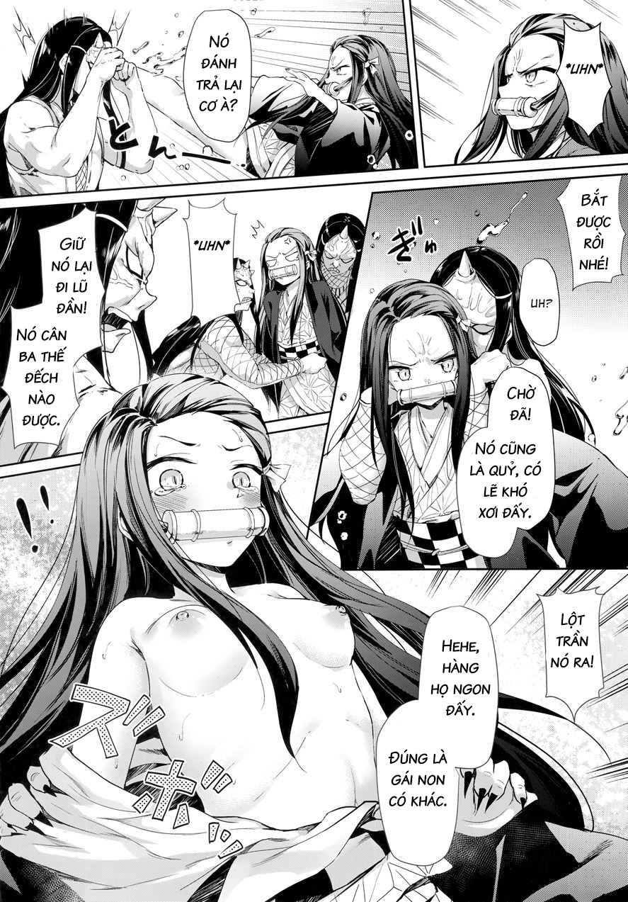 Đọc truyện hentai Moshi Nezuko Ga Warui Hito Ni Tsukamattara... (Kimetsu no Yaiba) - Oneshot