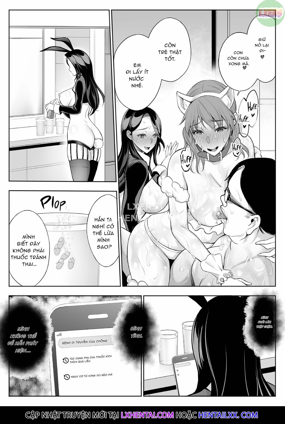 Đọc truyện hentai Red Light District: MILF/Daughter NTR - Chap 2 - Double the Fun