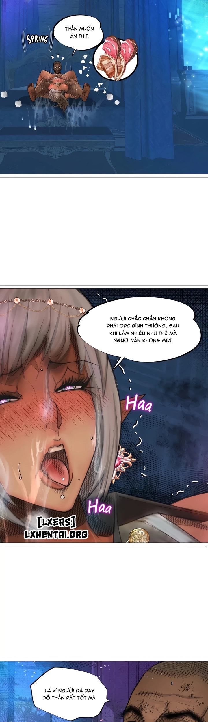 Đọc truyện hentai Nữ Hoàng Dark Elf Và Nô Lệ Orc - Chap 24