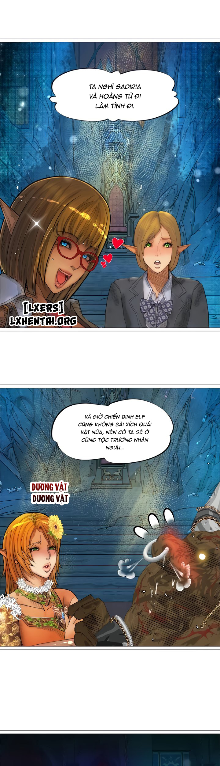 Đọc truyện hentai Nữ Hoàng Dark Elf Và Nô Lệ Orc - Chap 31 - END