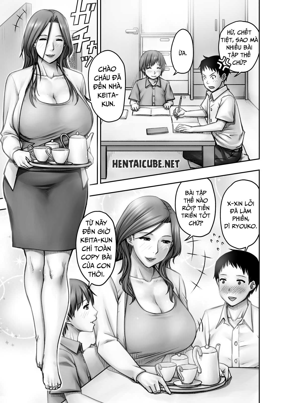 Đọc truyện hentai Akogare no Tomodachi no Okaasan ni Itazura Shitara Gyaku ni Oishiku Taberareta - Oneshot