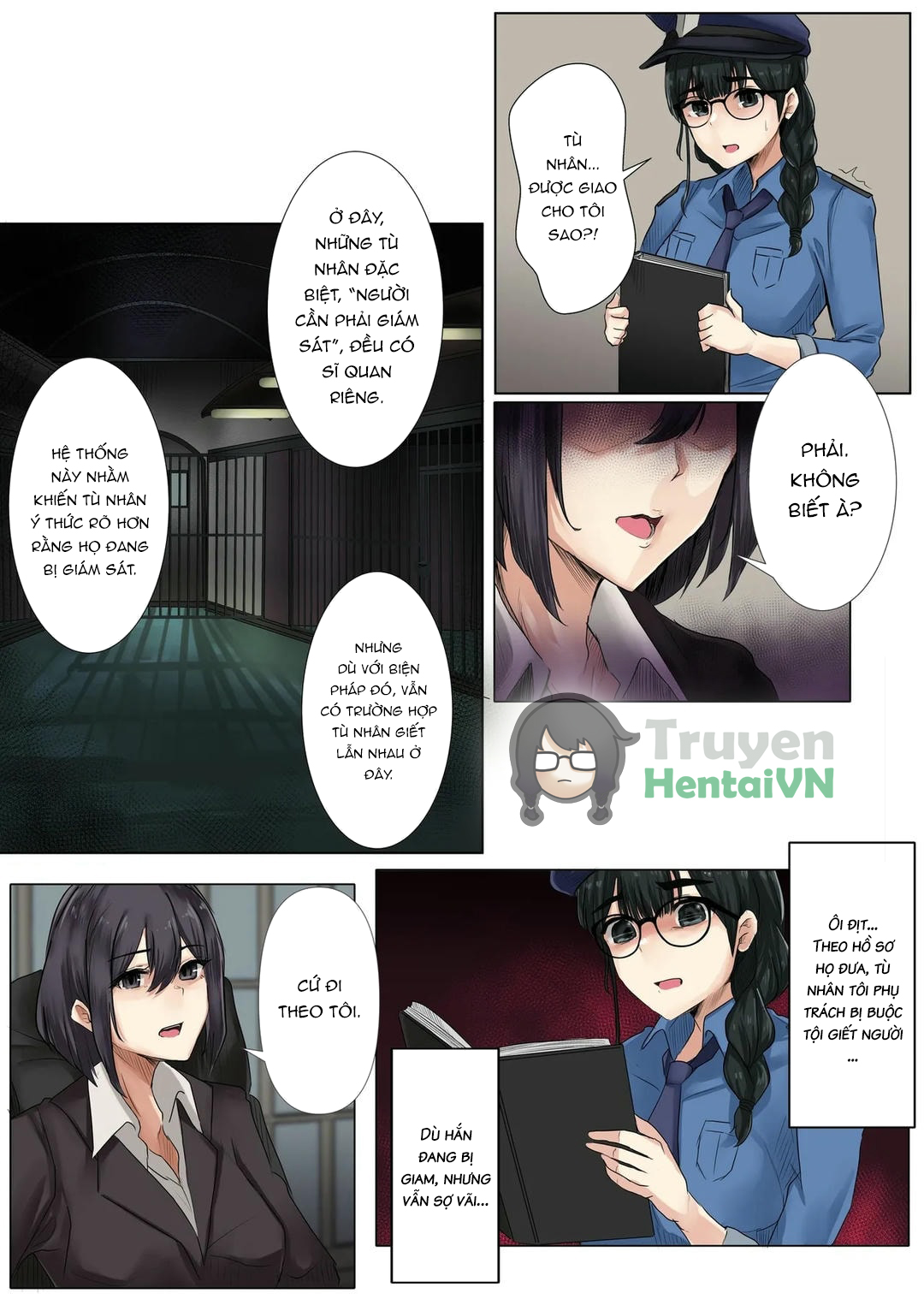 Đọc truyện hentai Dame Kanshu x Shuujin -Gyakuten- | Useless Officer X Prisoner - The Tables Turned - Oneshot