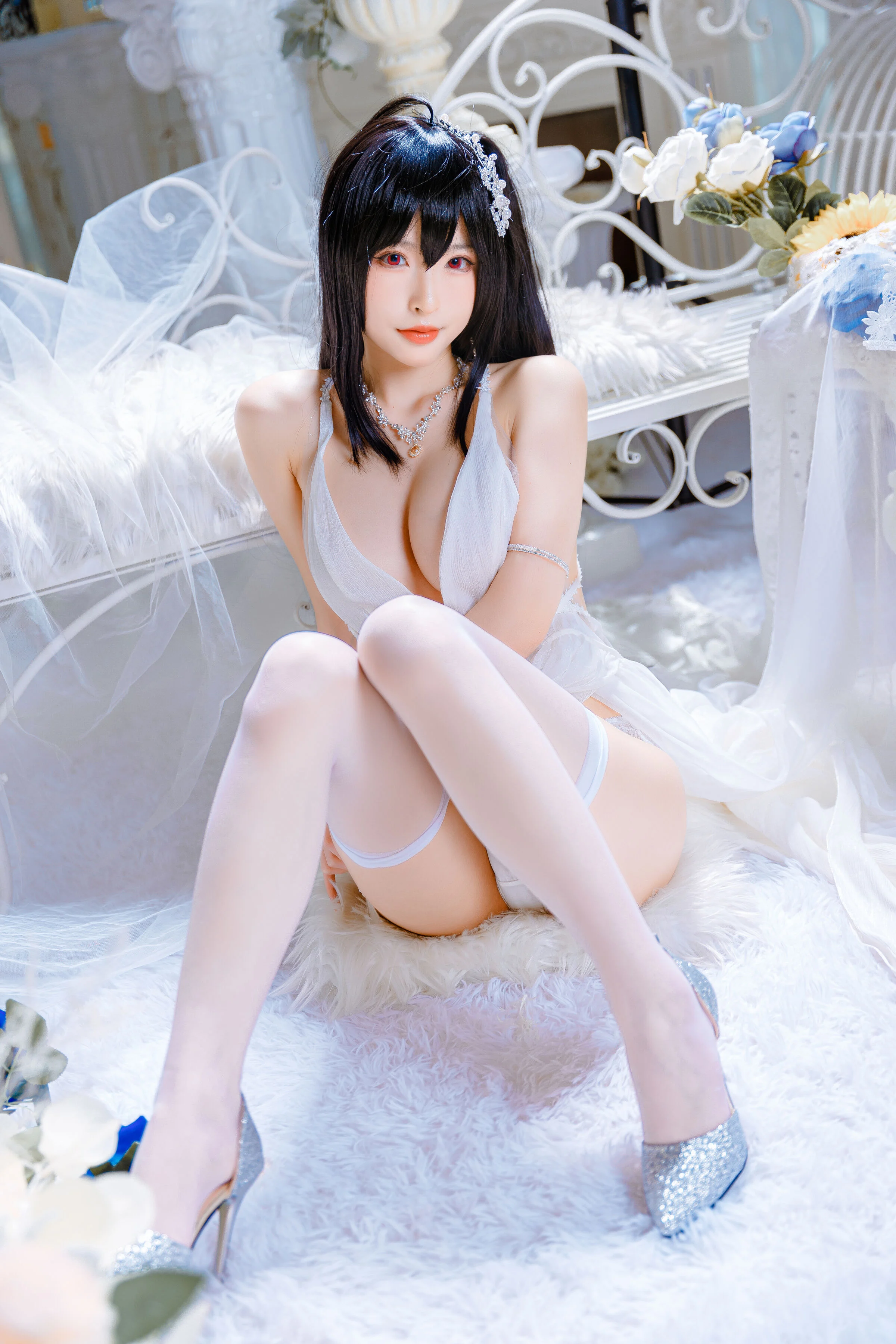 Đọc truyện hentai Tuyển tập Albums siêu phẩm Cosplay - Chap 525 - Shimizu Yuno - Taihou wedding dress