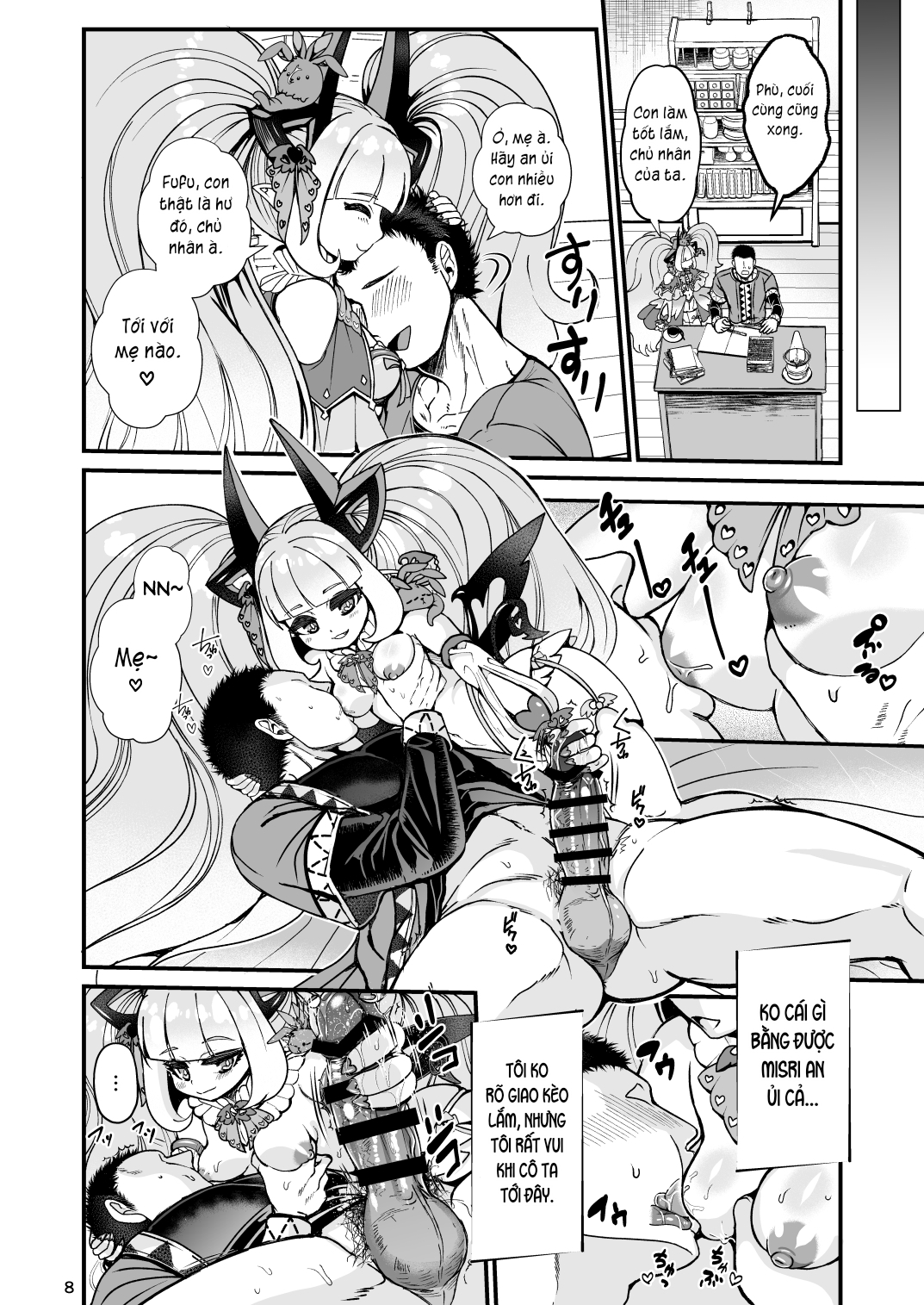 Đọc truyện hentai Futanari Devil Mama no Mesu ni Naru - Oneshot.