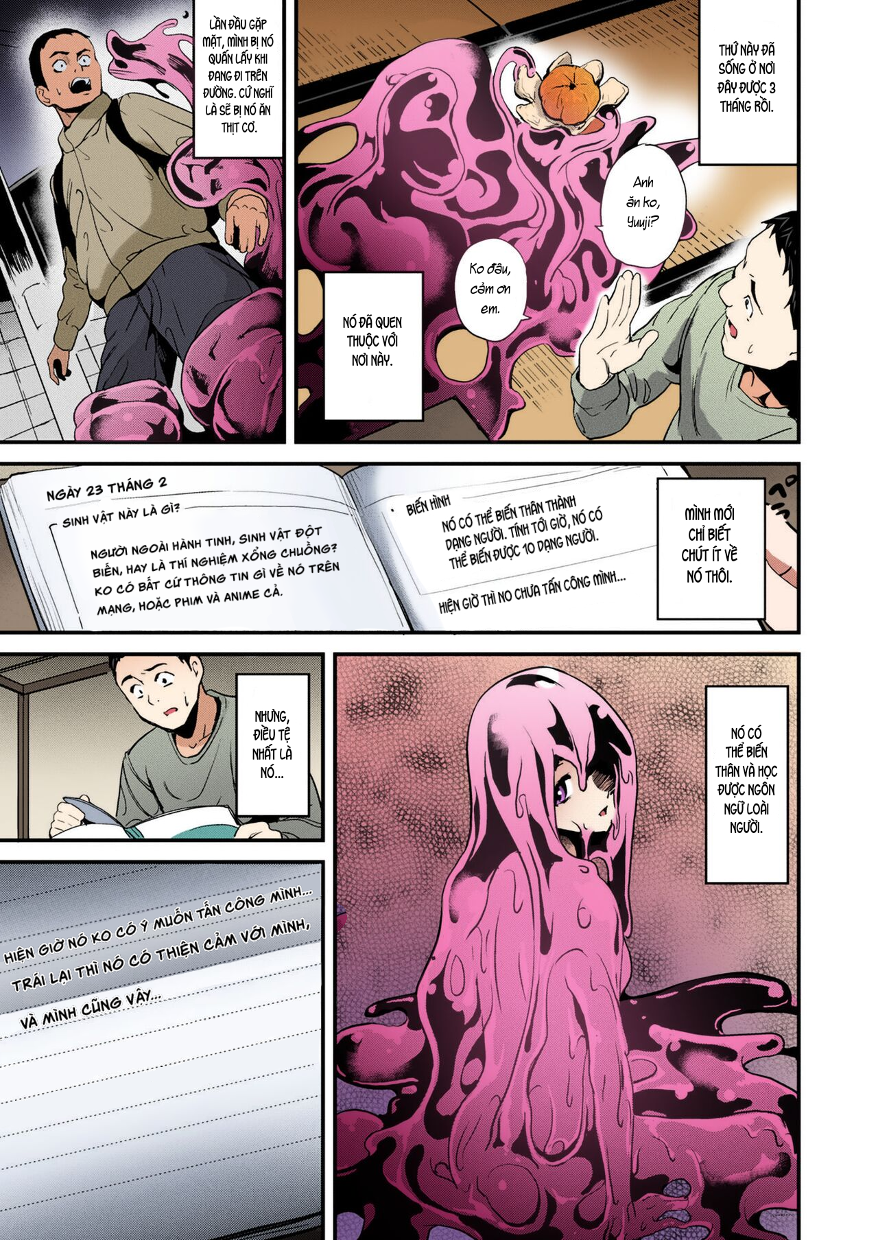 Đọc truyện hentai Sống cùng bé Slime. - Bản full màu - Chap 1.