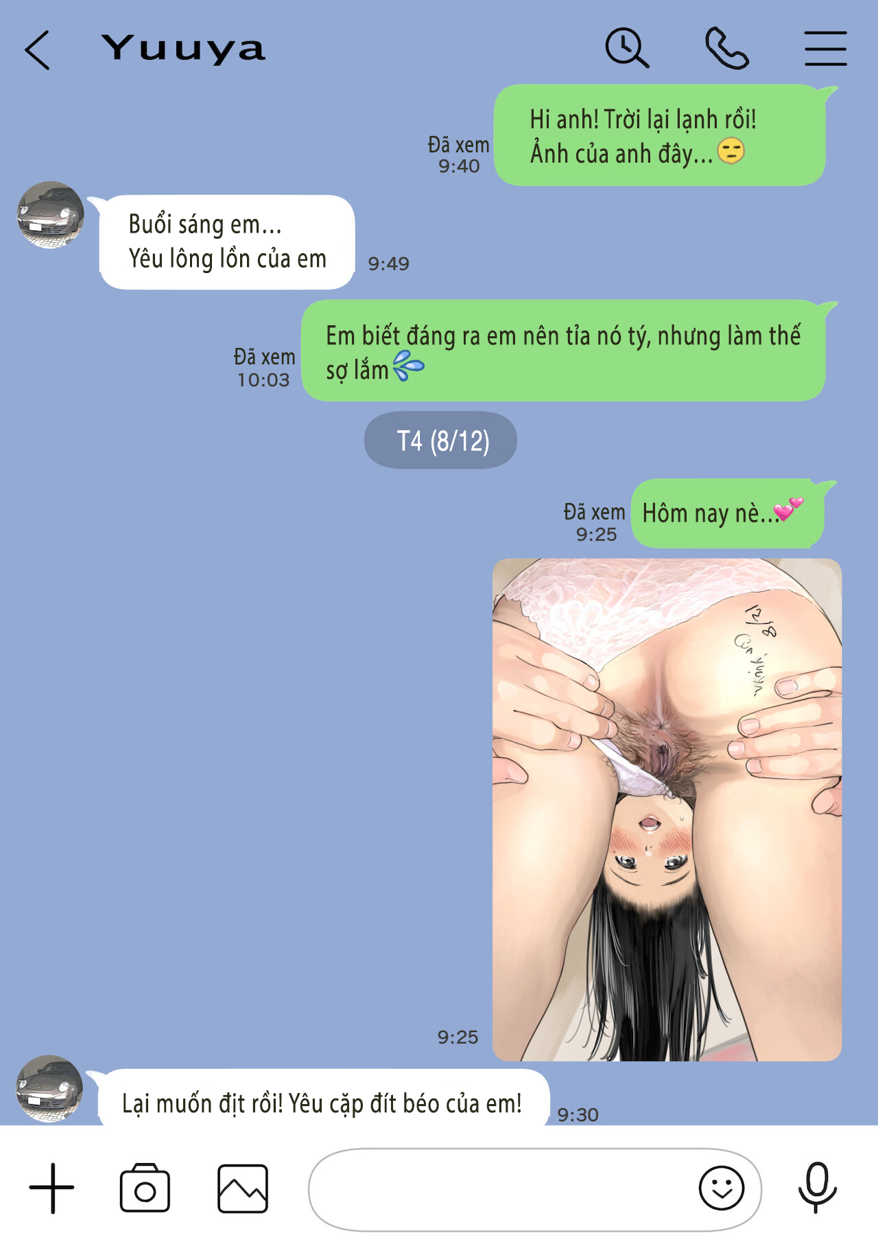 Đọc truyện hentai Phát hiện sừng khi xem trộm điện thoại bạn gái (Phần 2) - Chap 3: Send nude
