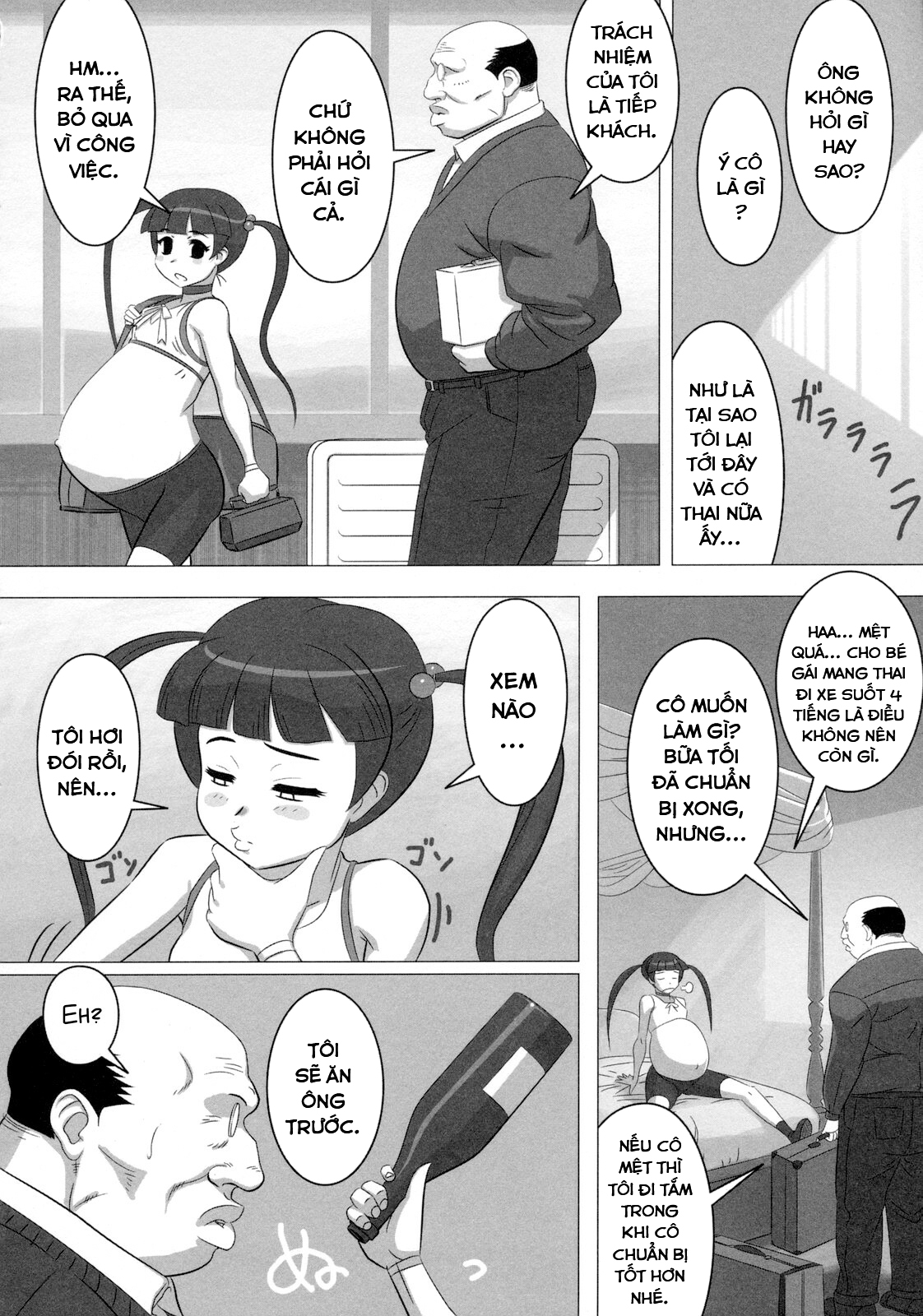 Đọc truyện hentai Bạo lực Mang thai Quái vật VS Square Trung niên - Oneshot