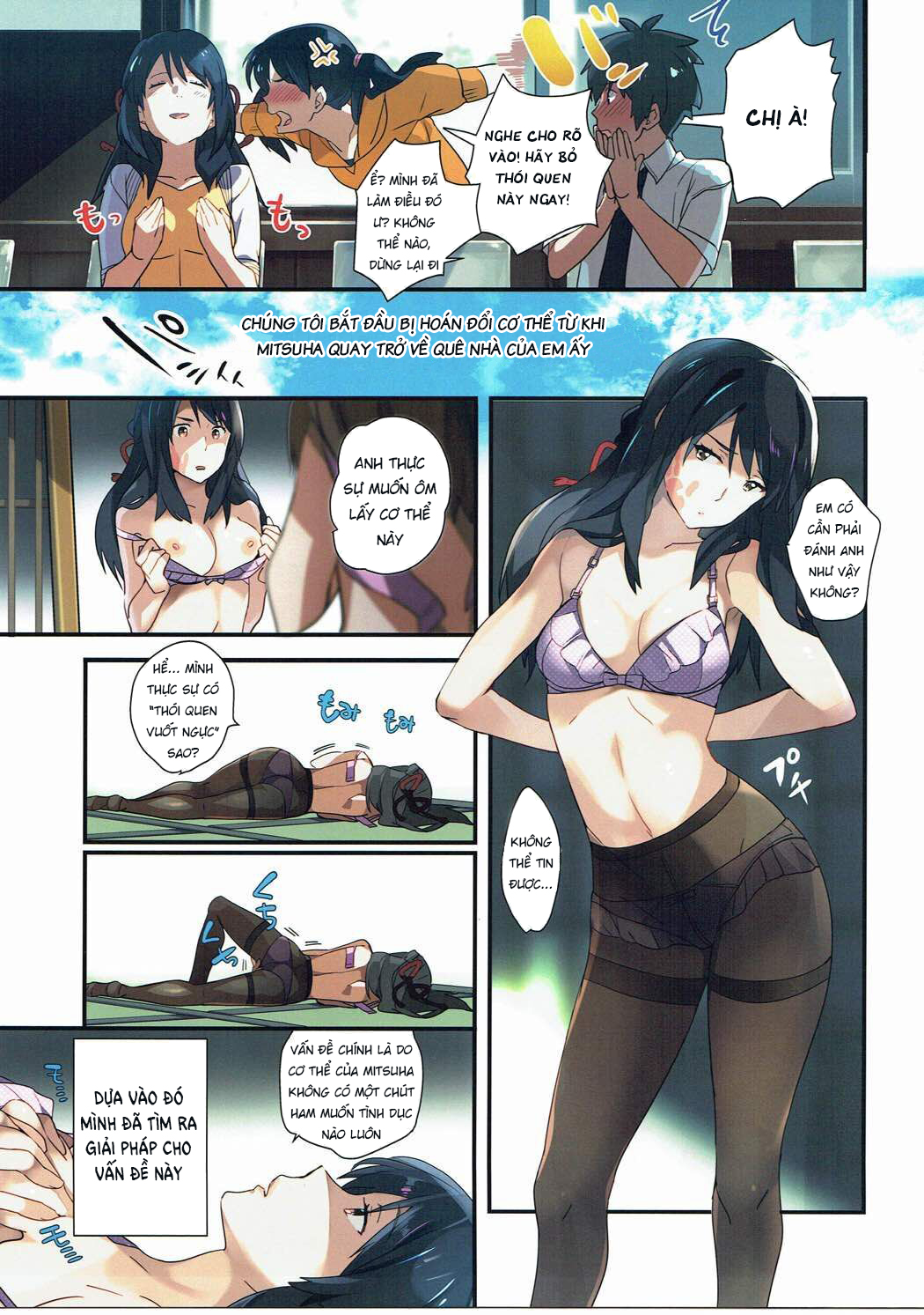Đọc truyện hentai Bị hoán đổi cơ thể xong chịch bản thân - Oneshot