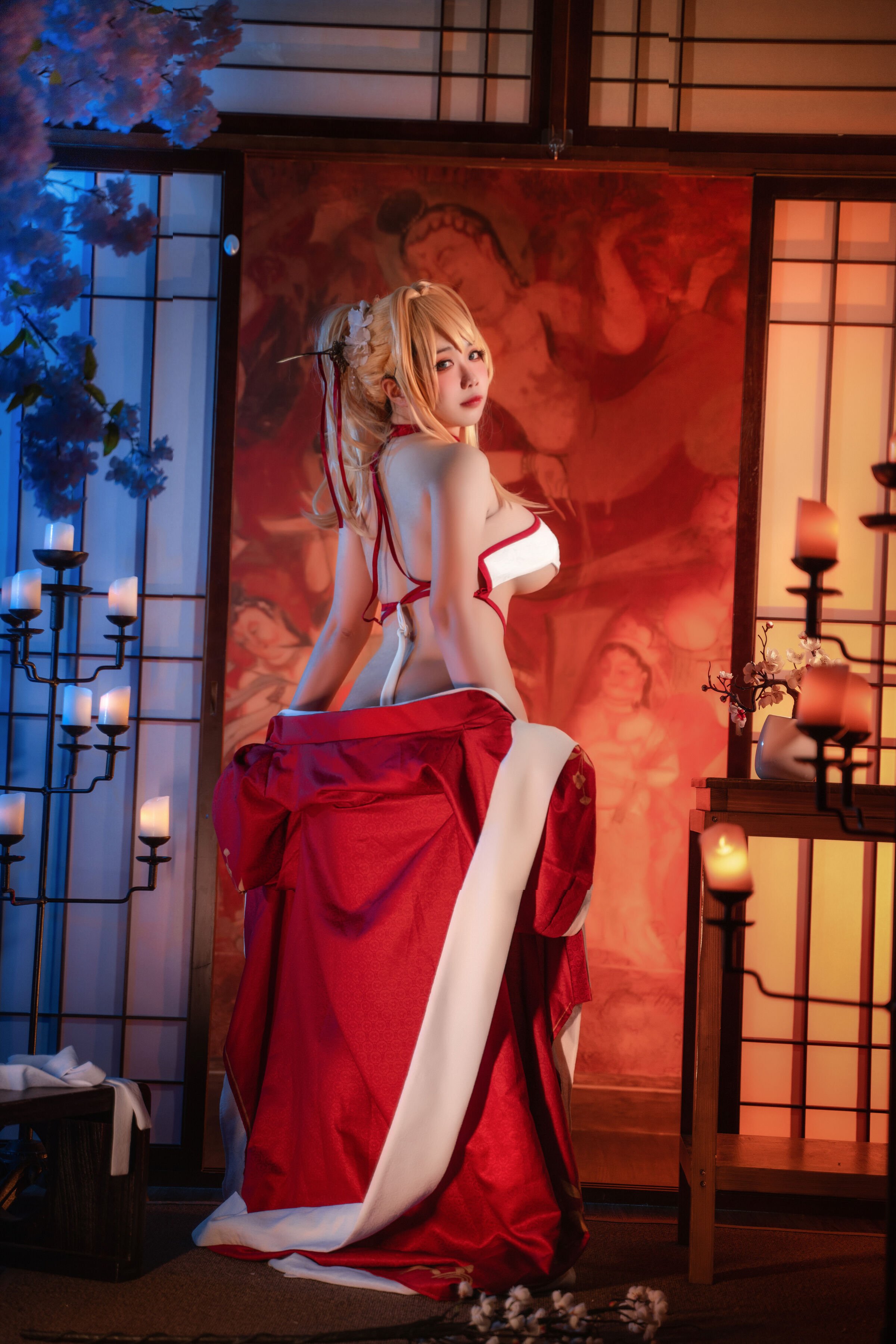 Đọc truyện hentai Tuyển tập Albums siêu phẩm Cosplay - Chap 618 - Sadako Peach - Azur Lane New Year Glory
