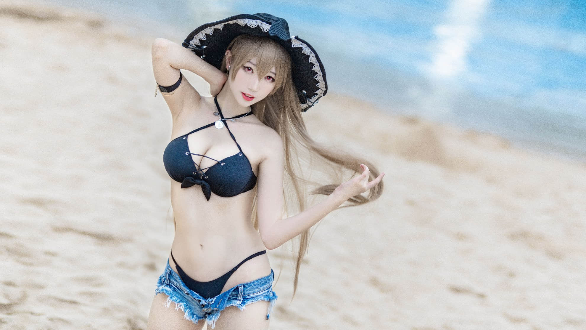 Đọc truyện hentai Tuyển tập Albums siêu phẩm Cosplay - Chap 857 - [Zhou Ji is a cute bunny] Jean Bart swimsuit (Azur Lane)