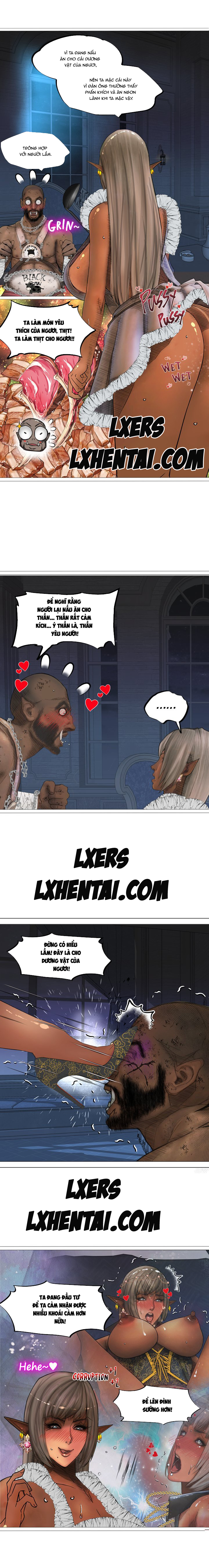 Đọc truyện hentai Nữ Hoàng Dark Elf Và Nô Lệ Orc - Chap 11