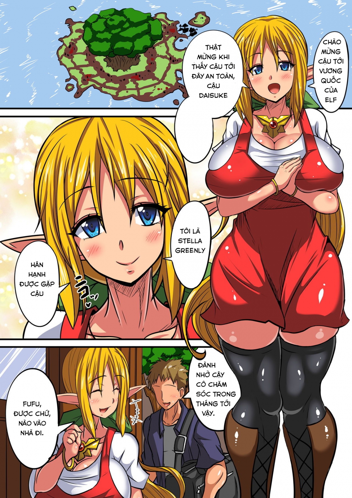 Đọc truyện hentai Elf Oyako to Pakopako Ibunka Kouryuu! ~Stella Hen~ - Oneshot