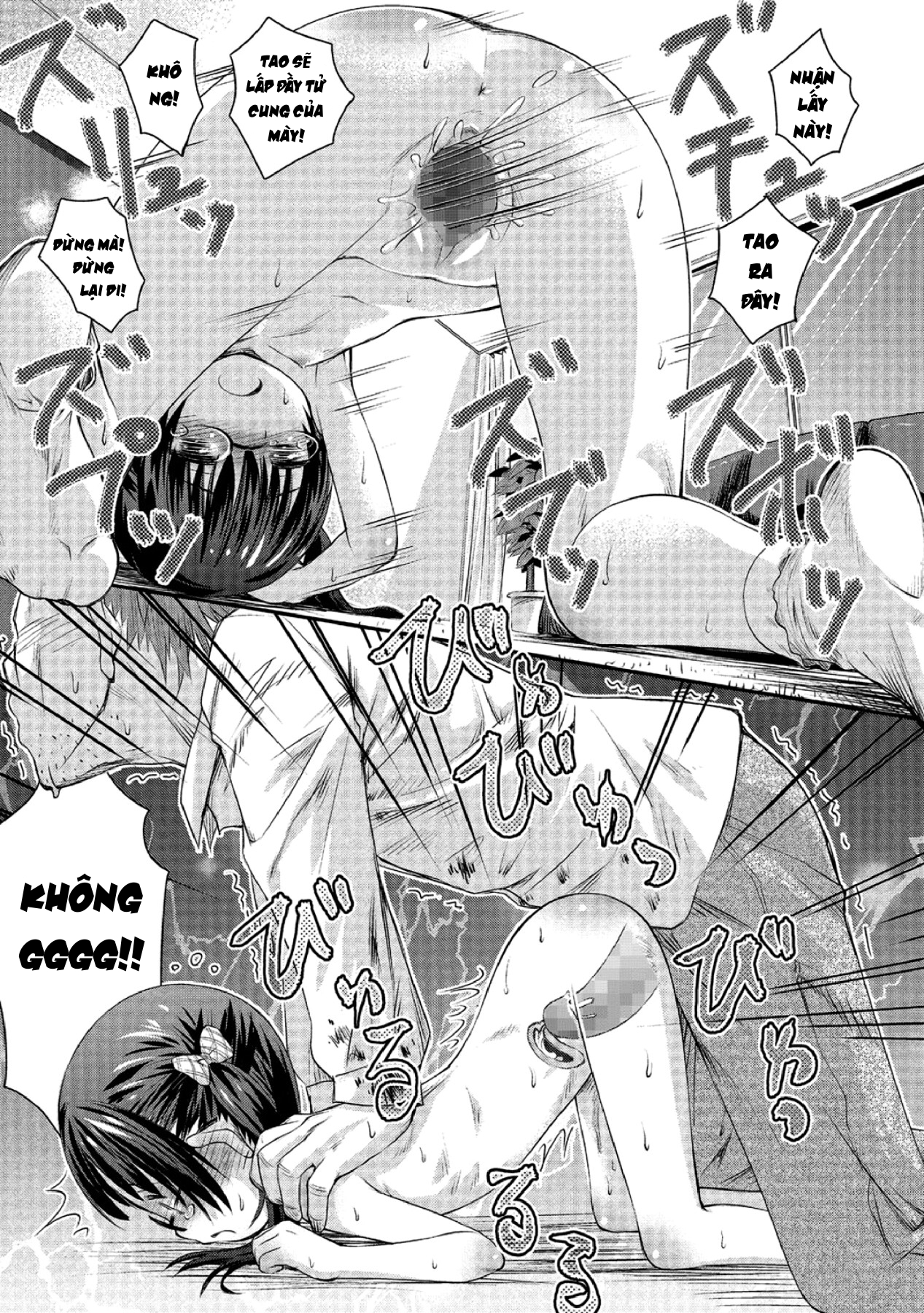 Đọc truyện hentai Force Fucking a Timid Glasses Wearing Loli With My Big Cock - Chap 2