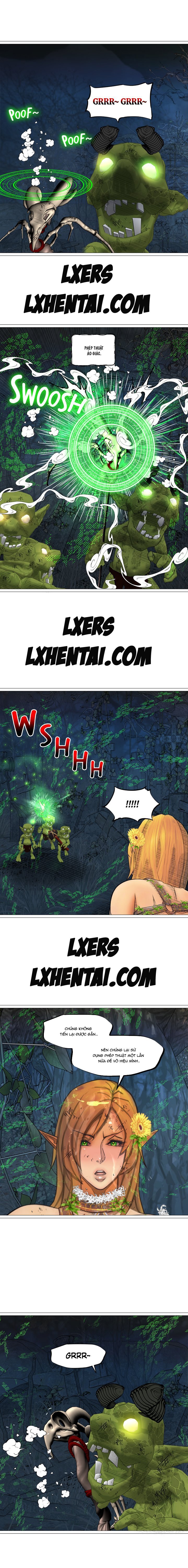 Đọc truyện hentai Nữ Hoàng Dark Elf Và Nô Lệ Orc - Chap 13