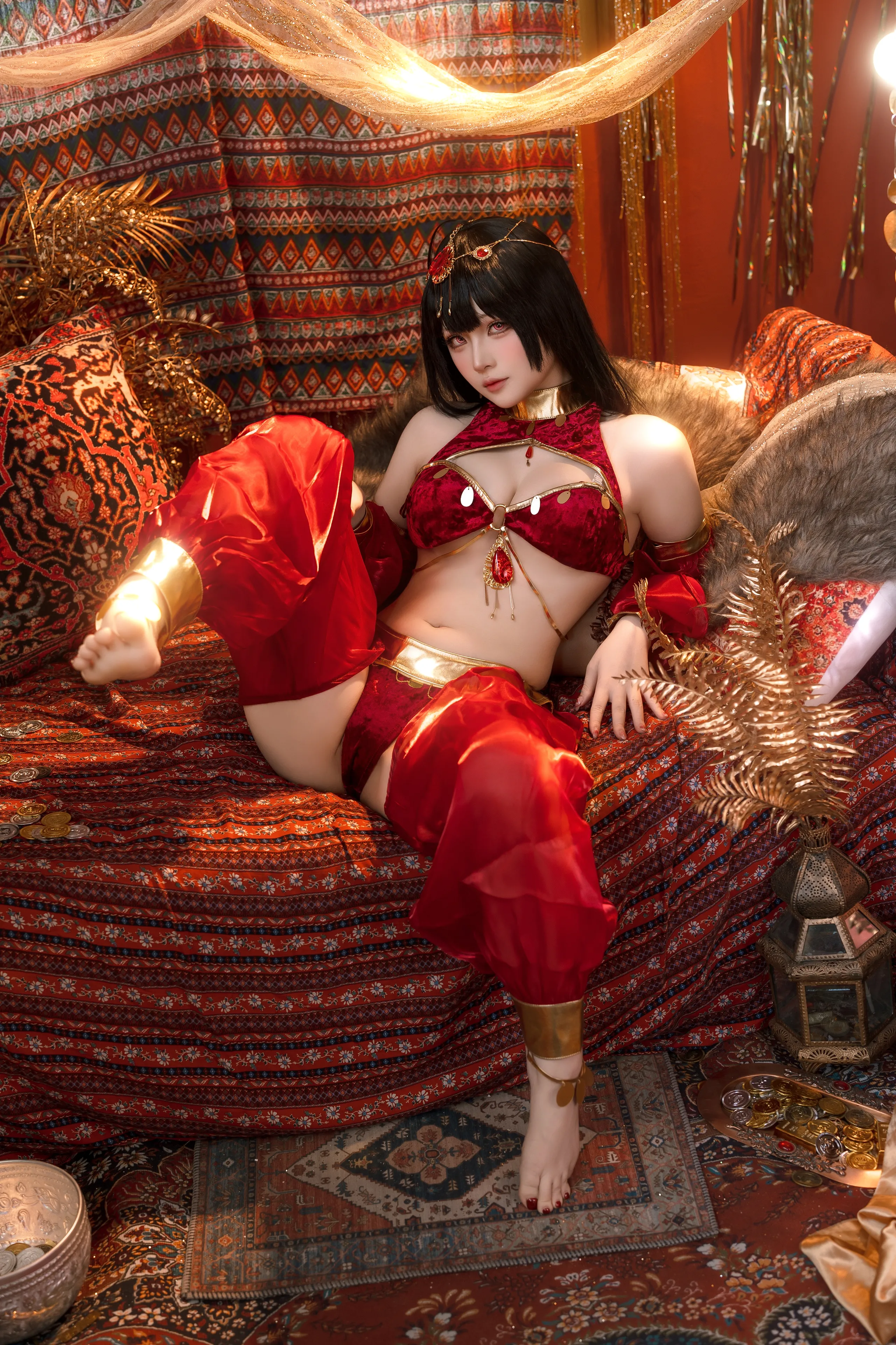Đọc truyện hentai Tuyển tập Albums siêu phẩm Cosplay - Chap 1018 - Yuyu - Azur Lane Big Phoenix Dancer New Year Special