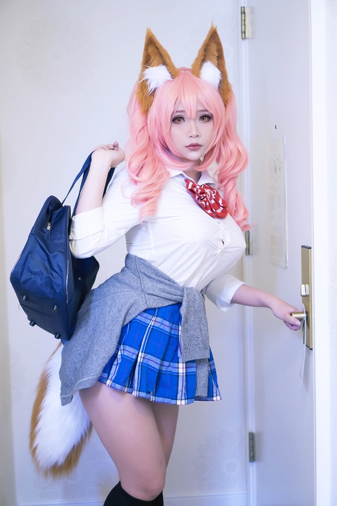 Đọc truyện hentai Tuyển tập Albums siêu phẩm Cosplay - Chap 865 - Hana Bunny – Tamamo School Uniform