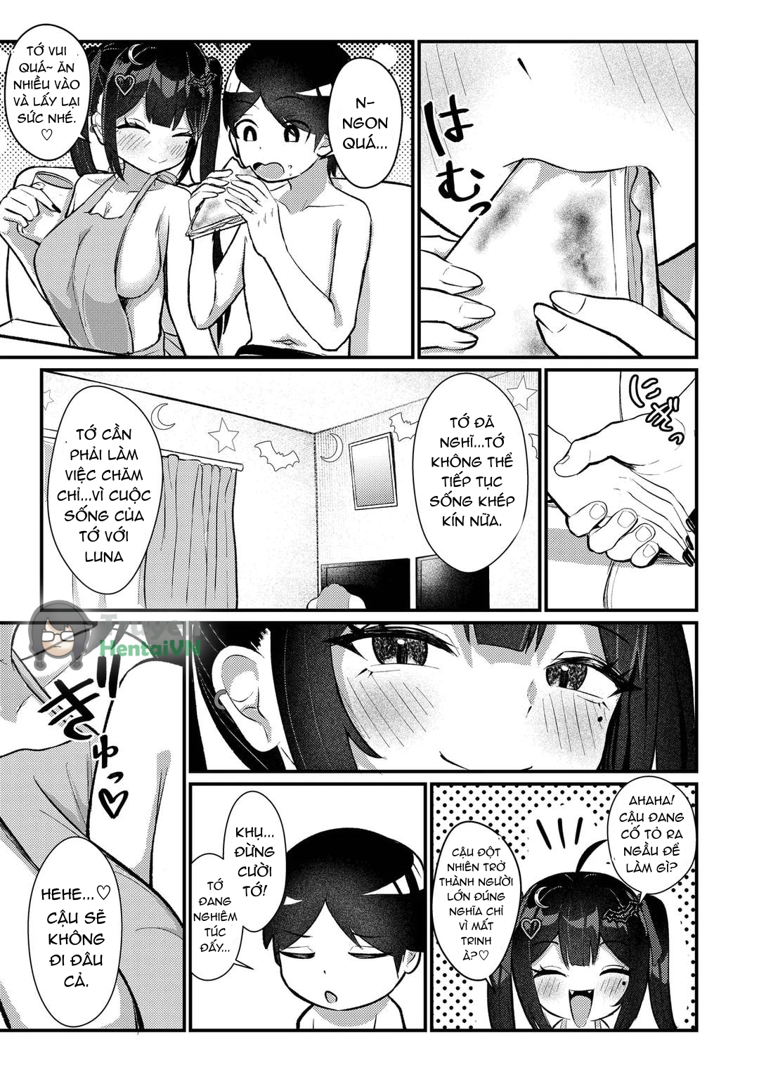 Đọc truyện hentai Hinekure Doutei ga Off-kai Ittara Succubus ni Ochinchin Propose Shichatta Hanashi - Oneshot