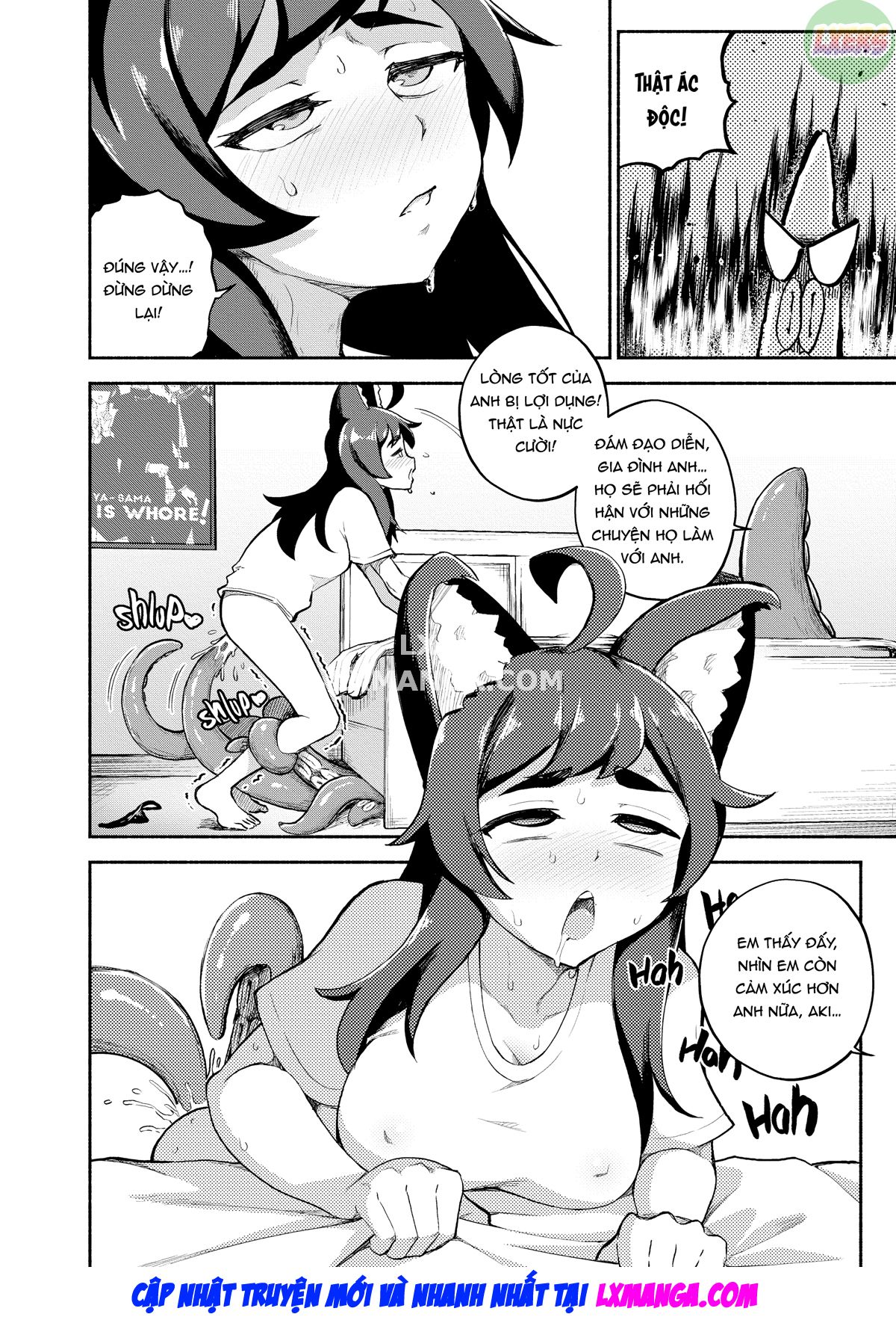 Đọc truyện hentai Người hầu của tôi là quái vật xúc tu - Chap 4 - [END]