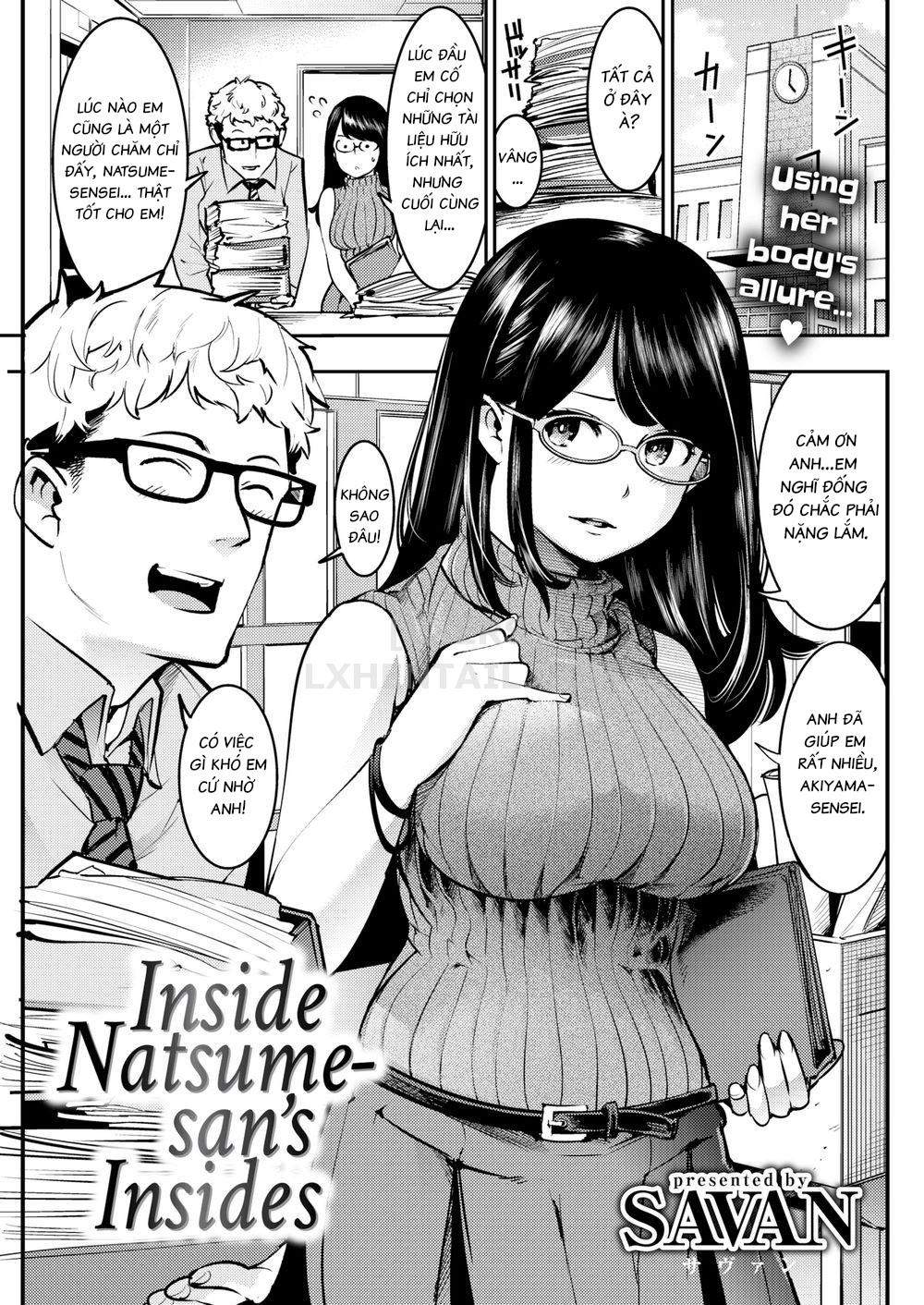 Đọc truyện hentai Inside Natsume-san’s Insides - Oneshot