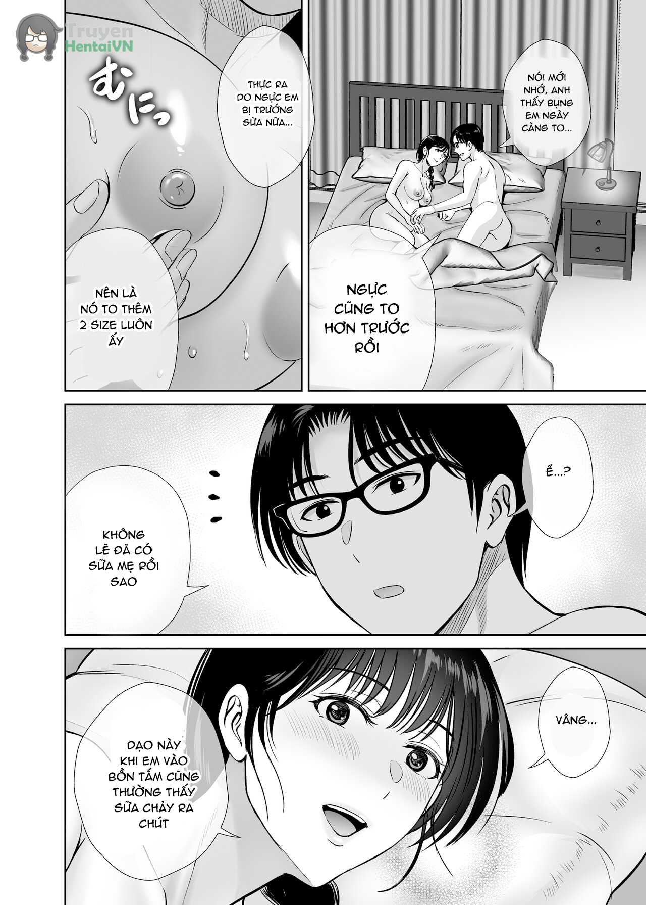 Đọc truyện hentai Kyonyuu Kaa-san ga Boku no Me mo Mae de 2 ~Bonyuu Mamire de Ikimakutta Hanashi~ - Oneshot