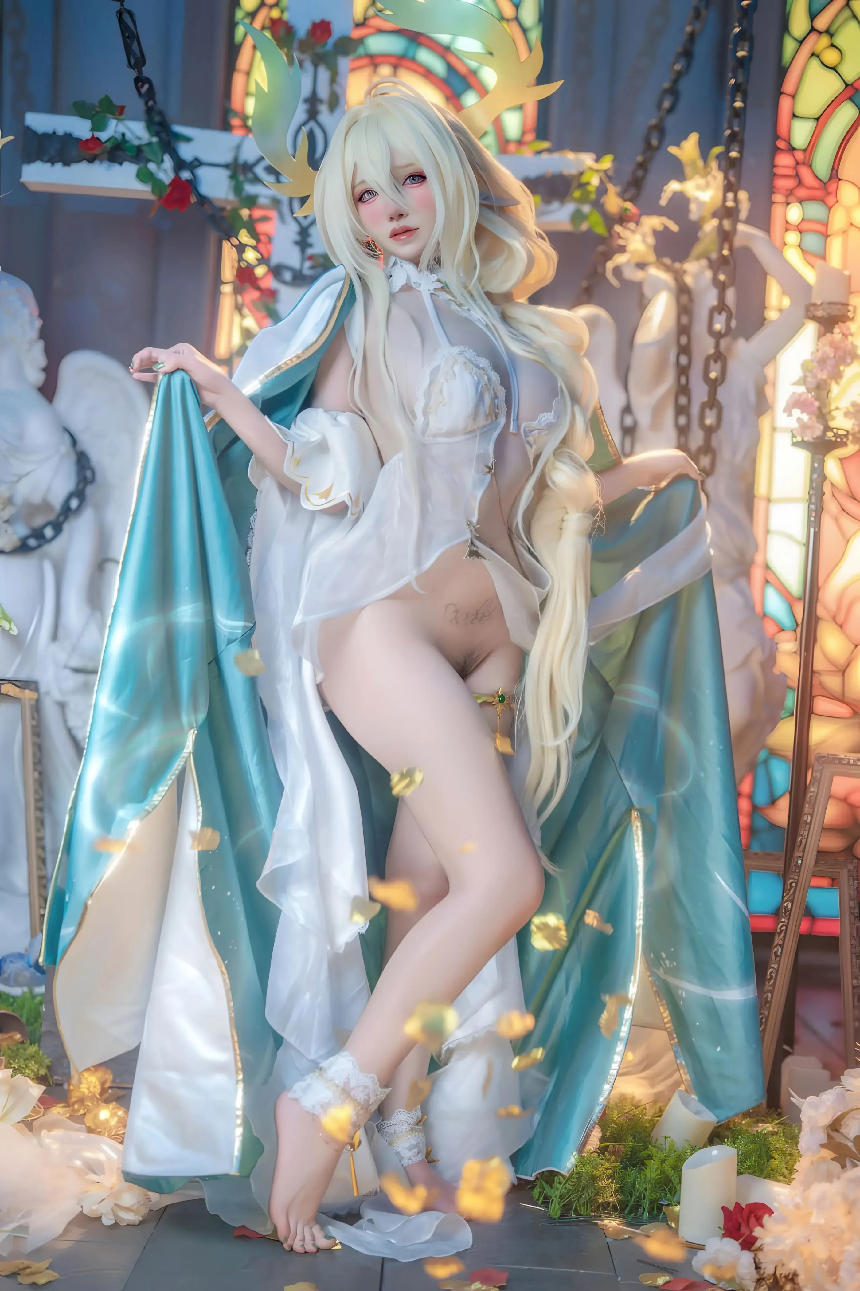 Đọc truyện hentai Tuyển tập Albums siêu phẩm Cosplay - Chap 1305 - Kaori - Golden Lion (Azur Lane)