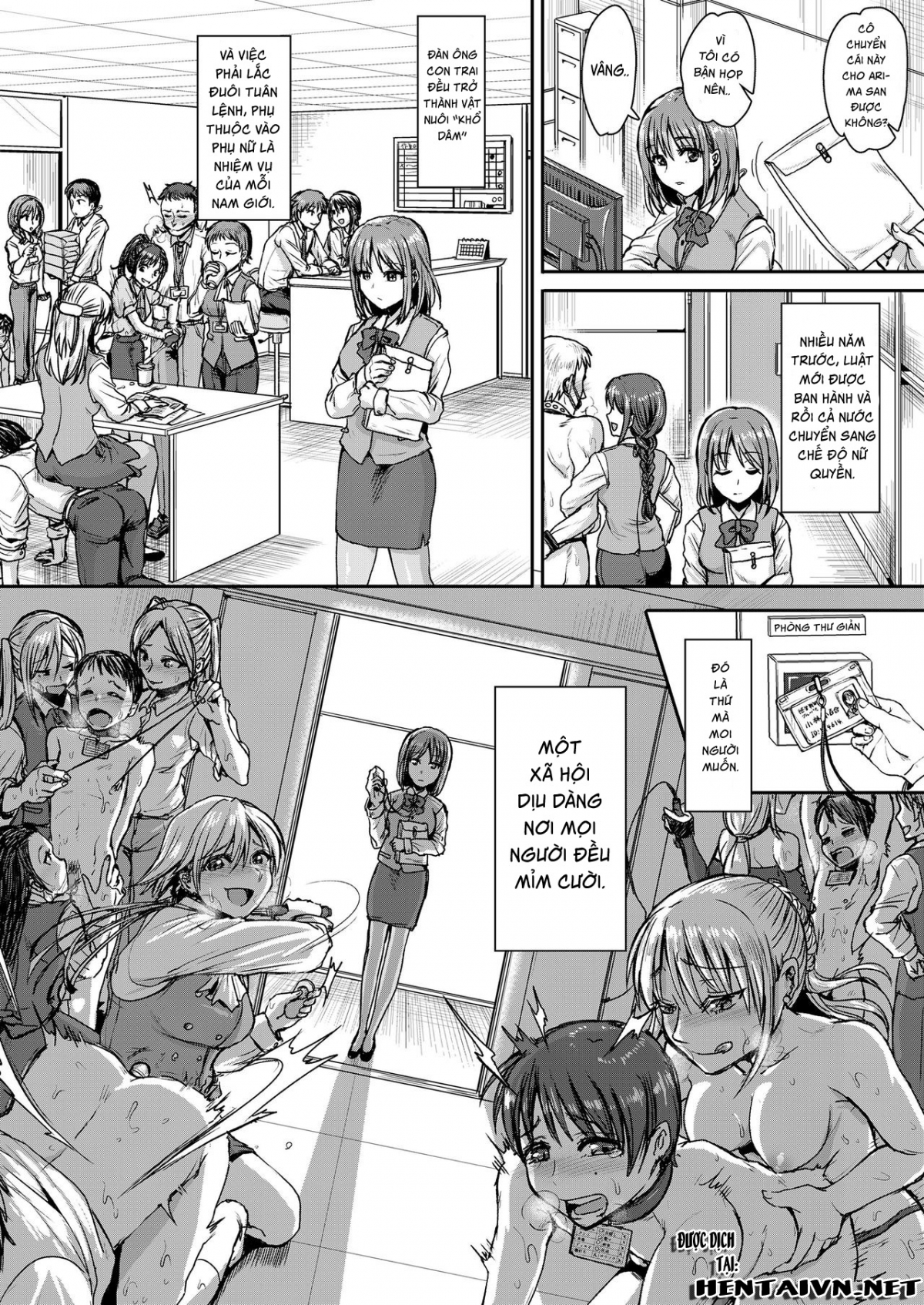 Đọc truyện hentai Mesuikiga Gimuzukeraretayasashii Shakai Zenpen - Chap 1