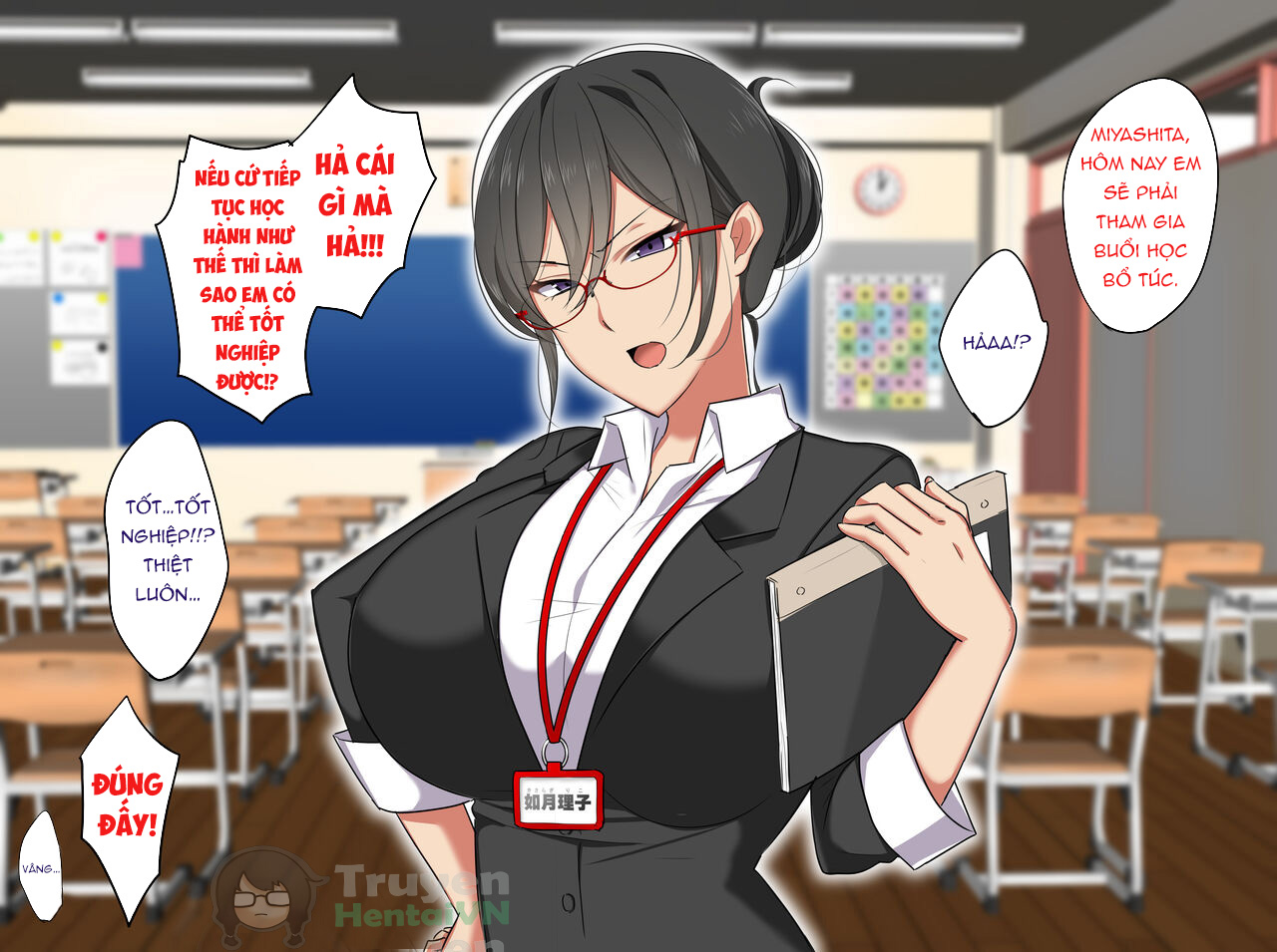Đọc truyện hentai Sensei wa Boku no SeFri ~Oni Kyoushi Kisaragi-sensei - chap 1