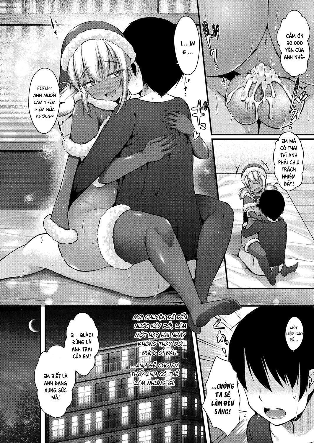 Đọc truyện hentai Chịch em gái mặc đồ Noel - Oneshot