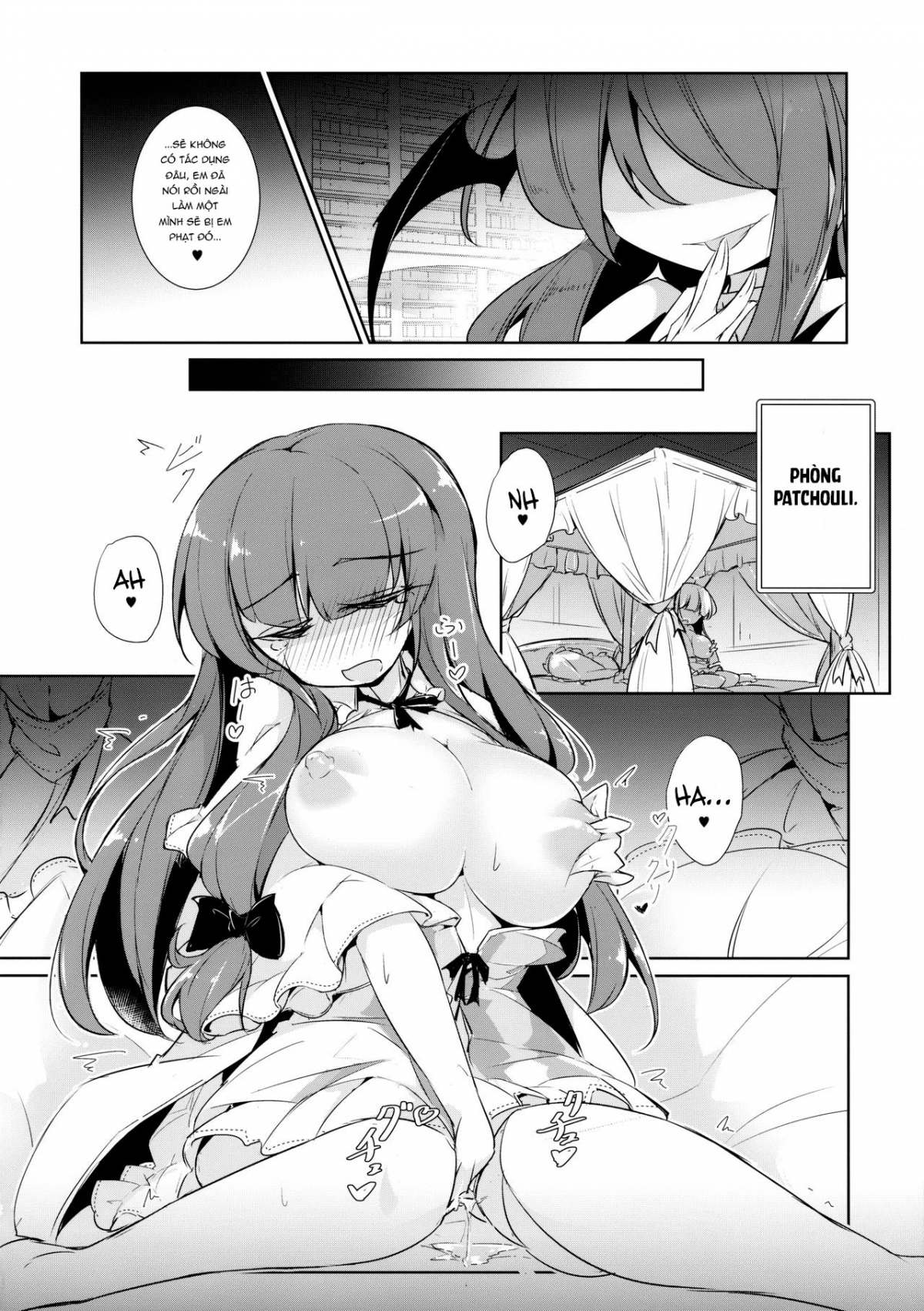 Đọc truyện hentai PatchouKoa Nyuuetsu Shujuu Gyakutenda (Touhou Project) - Oneshot