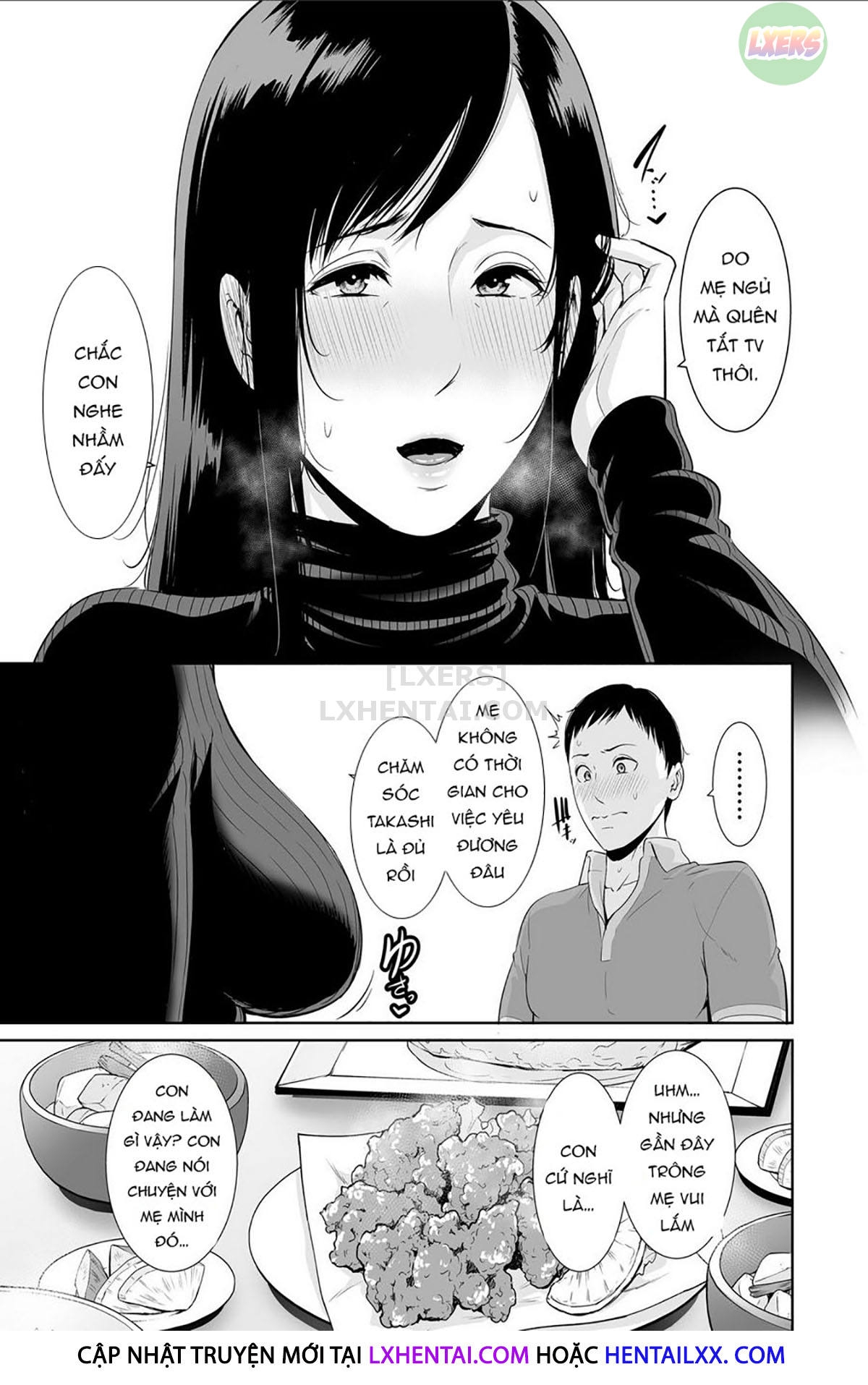 Đọc truyện hentai Haha wa Yoru ni Saku Single Mother no Haishin Kiroku - Oneshot