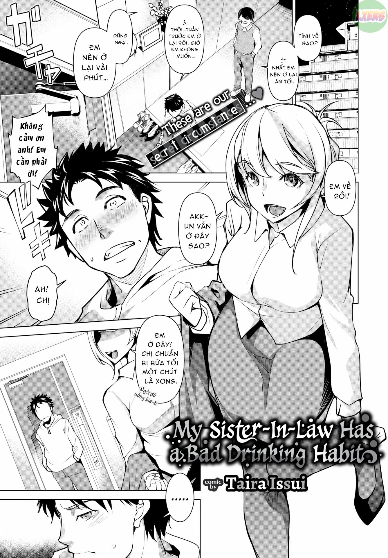 Đọc truyện hentai Chị dâu tôi có thói quen uống rượu không lành mạnh - Oneshot