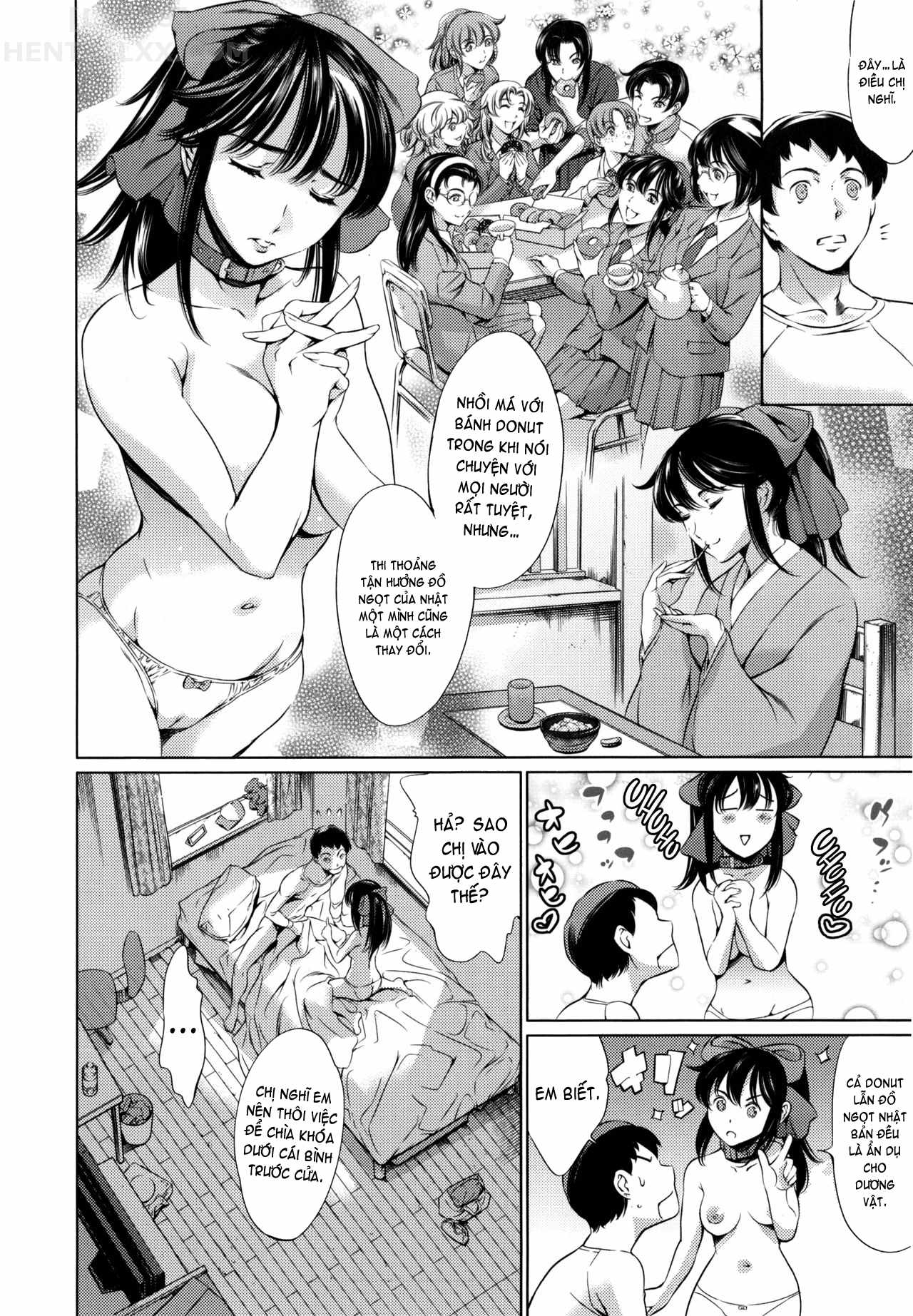 Đọc truyện hentai Houkago Dorei Club +1 - Chap 1