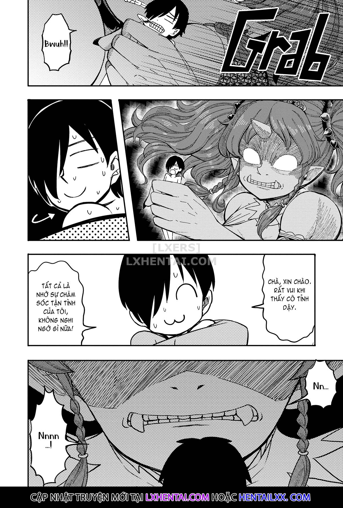 Đọc truyện hentai Monster Girls With a Need for Seed - Chap 7 - The Story of a Giantess from Another World with a Need for Seed