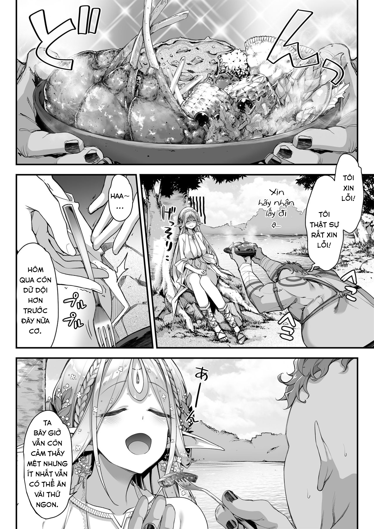 Đọc truyện hentai Midara na Elf-san wa Orc-kun ga Osuki - Chap 1